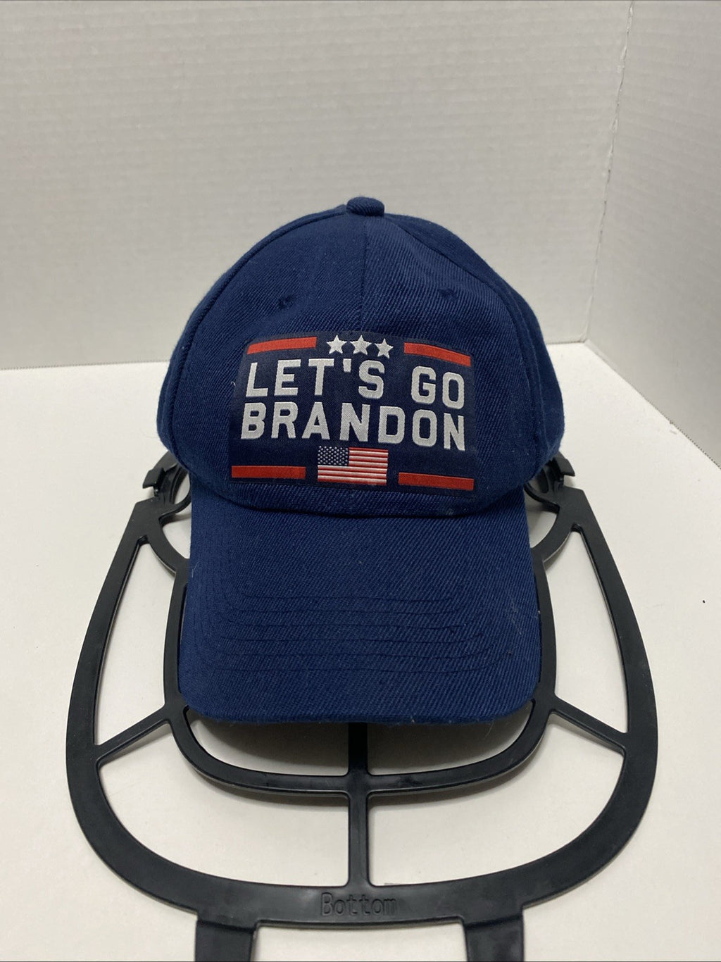 Lets Go Brandon Baseball Hat Cap Mens Strap Back Blue Red Usa Patriot Adjustable
