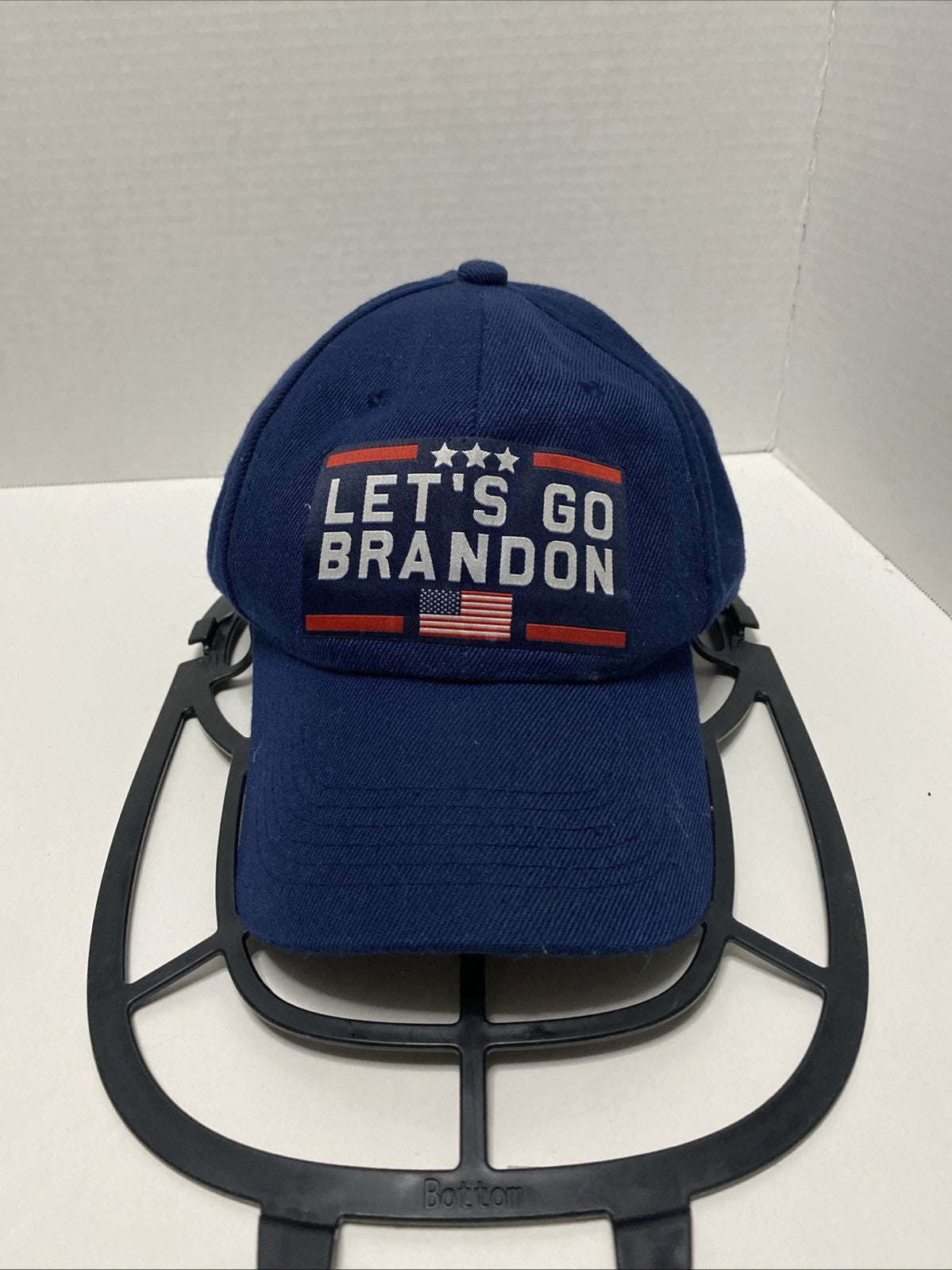 Lets Go Brandon Baseball Hat Cap Mens Strap Back Blue Red Usa Patriot Adjustable