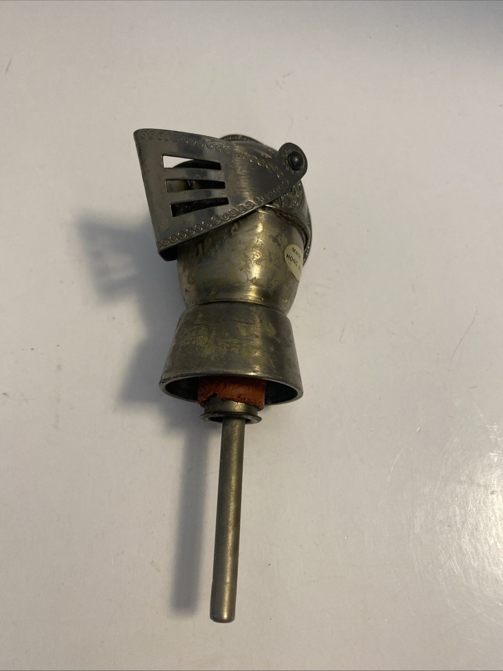 Vintage Rare Mideval Knight Wine Topper, Pouring Spout 