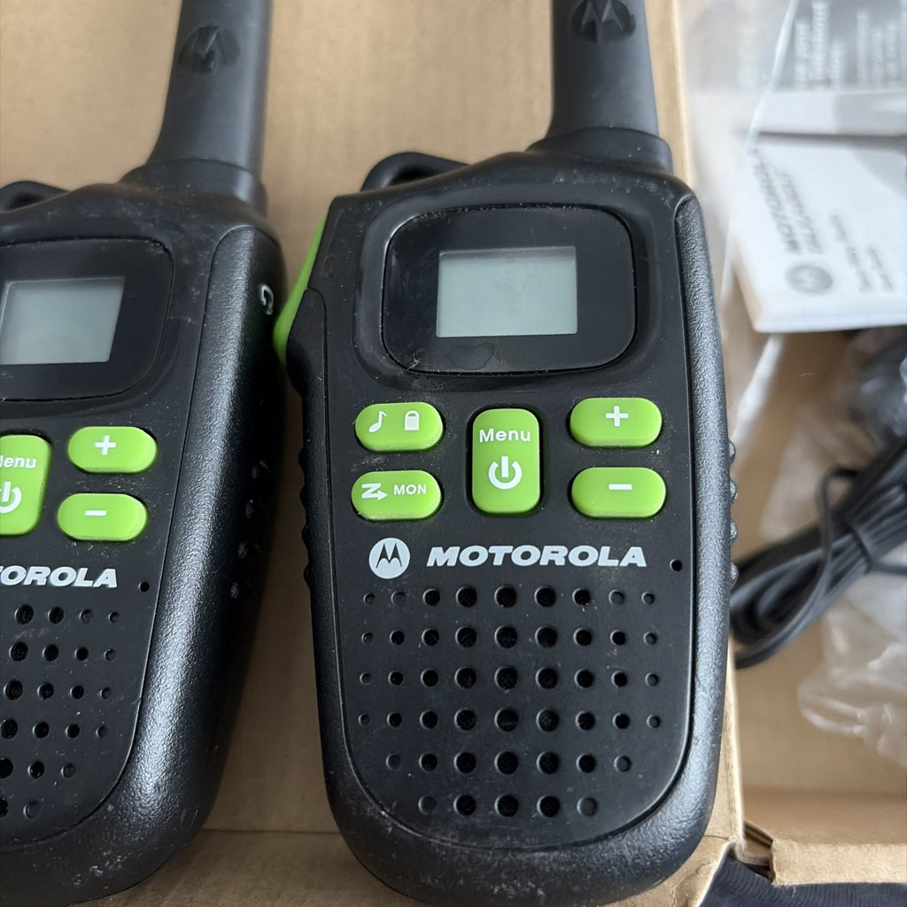 Set of 3 Motorola MD Talkabout Two-Way Radio 22 Channel w/ Chargers Tested Works