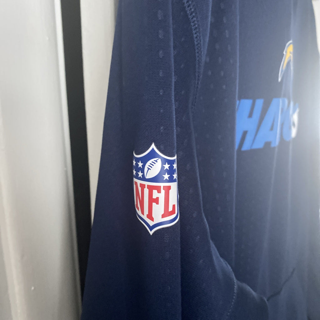 NFL San Diego Chargers on field apparel XL  thermal fit sweatshirt with Pocket