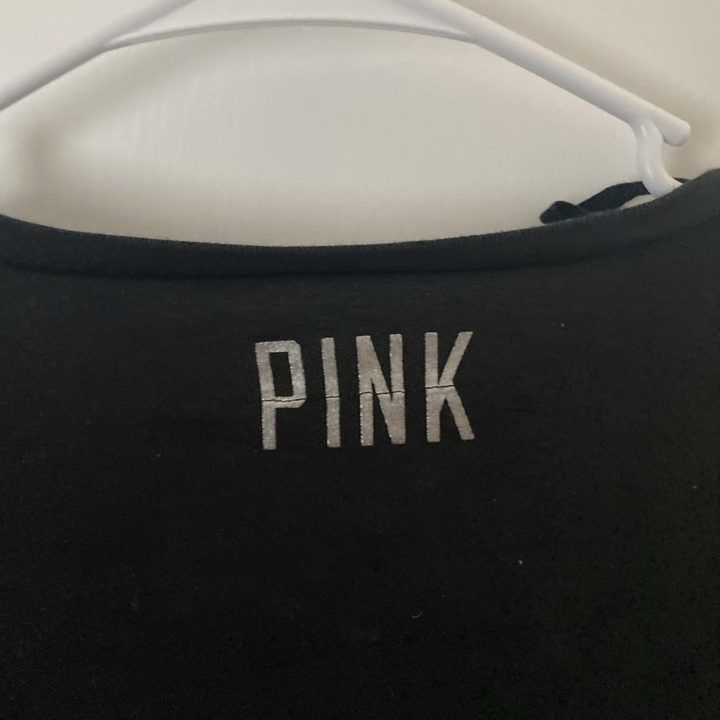 PINK Victoria’s Secret Women’s XS Sequin Black Sweater (Boom!)