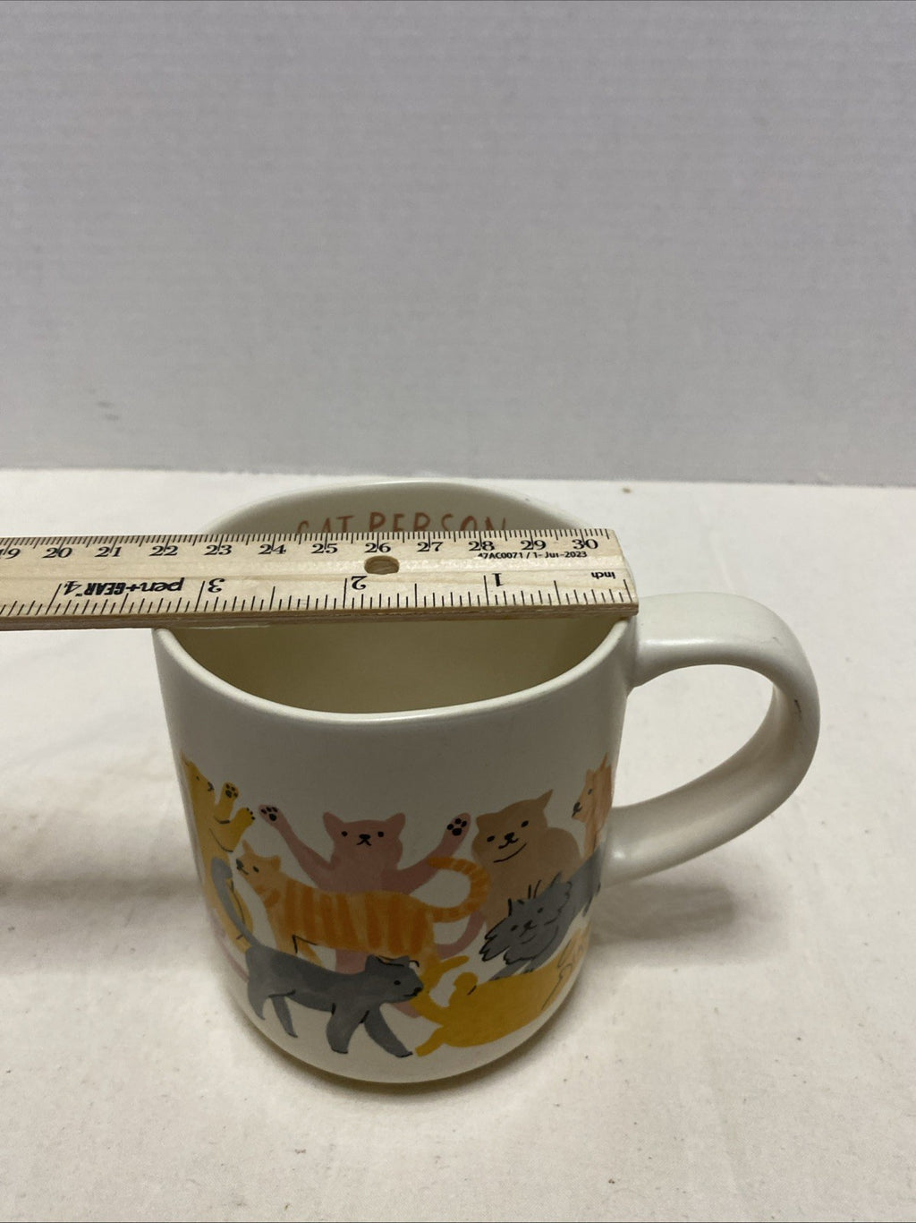 OpalHouse Stoneware Cat Person Coffee Mug All Around Cat Graphics Cup 