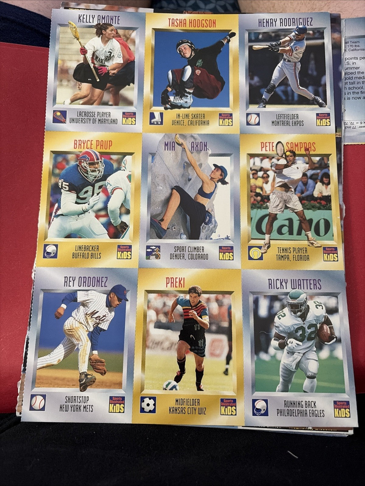 Pete Sampras Ricky Watters Paup Preki +5 Sports Illustrated For Kids