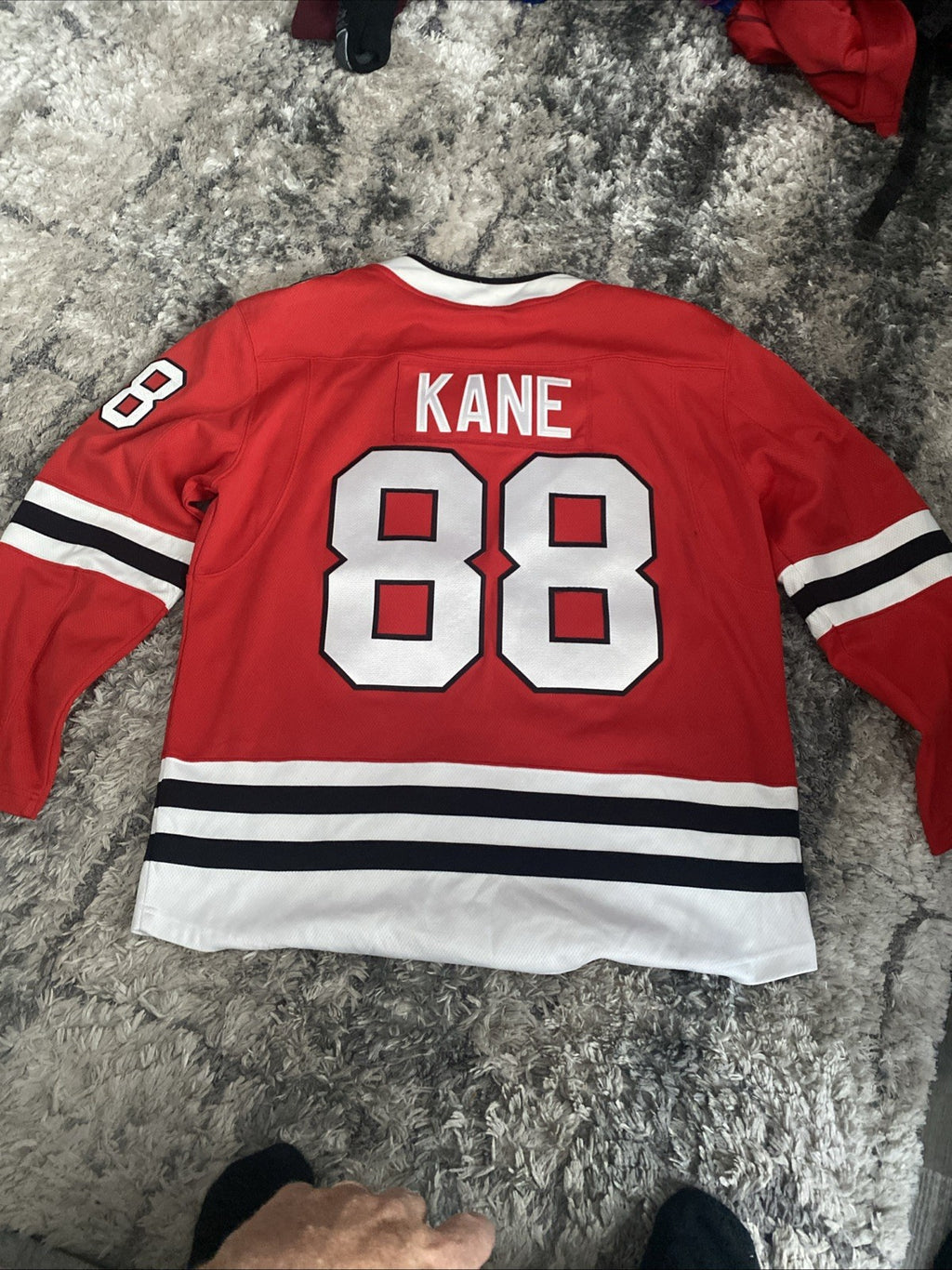 Fanatics Mens Red #88 Patrick Kane Chicago Blackhawks Authentic Jersey Size Lrg
