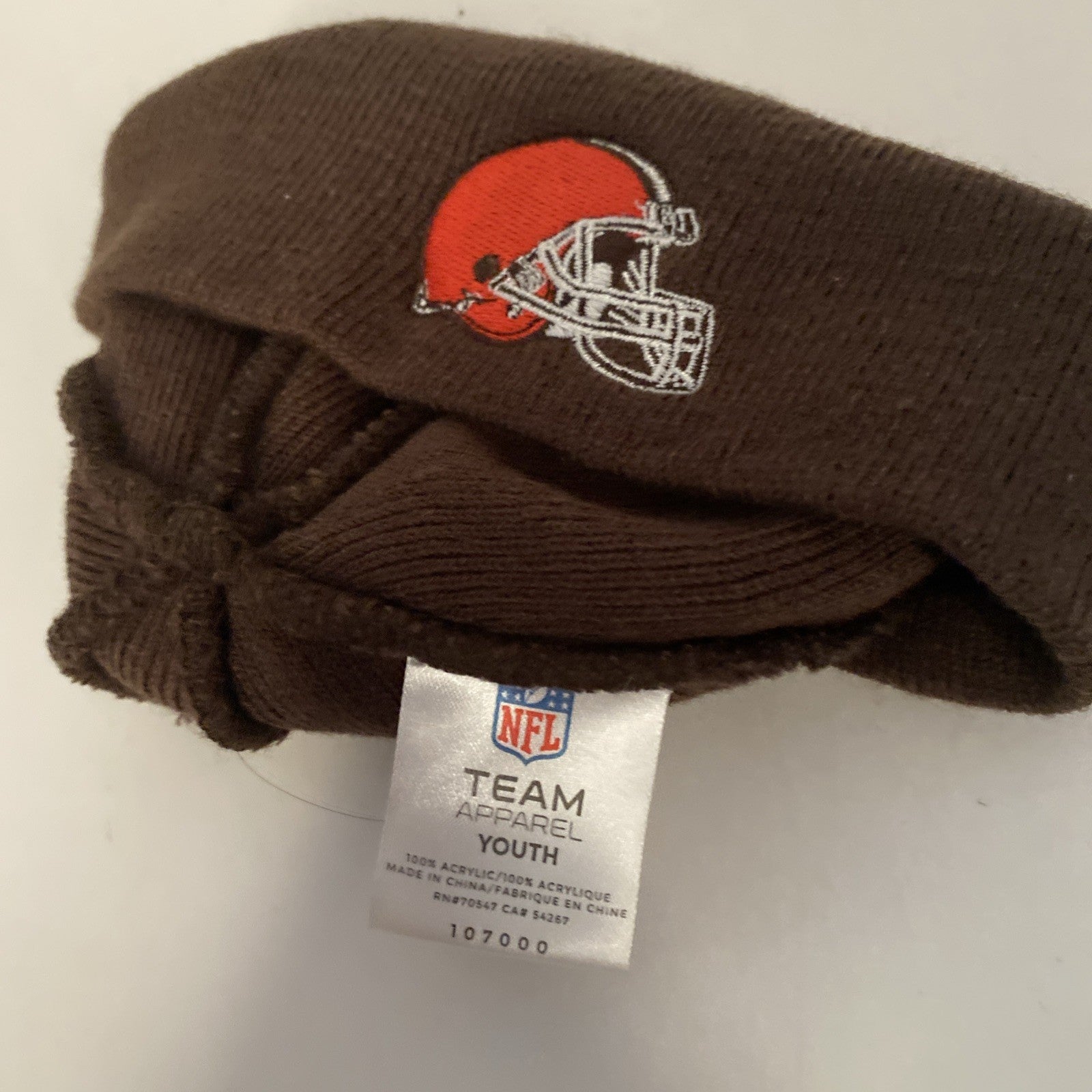 NFL Cleveland Browns Youth Cuffless Winter Knit Cap Hat Beanie