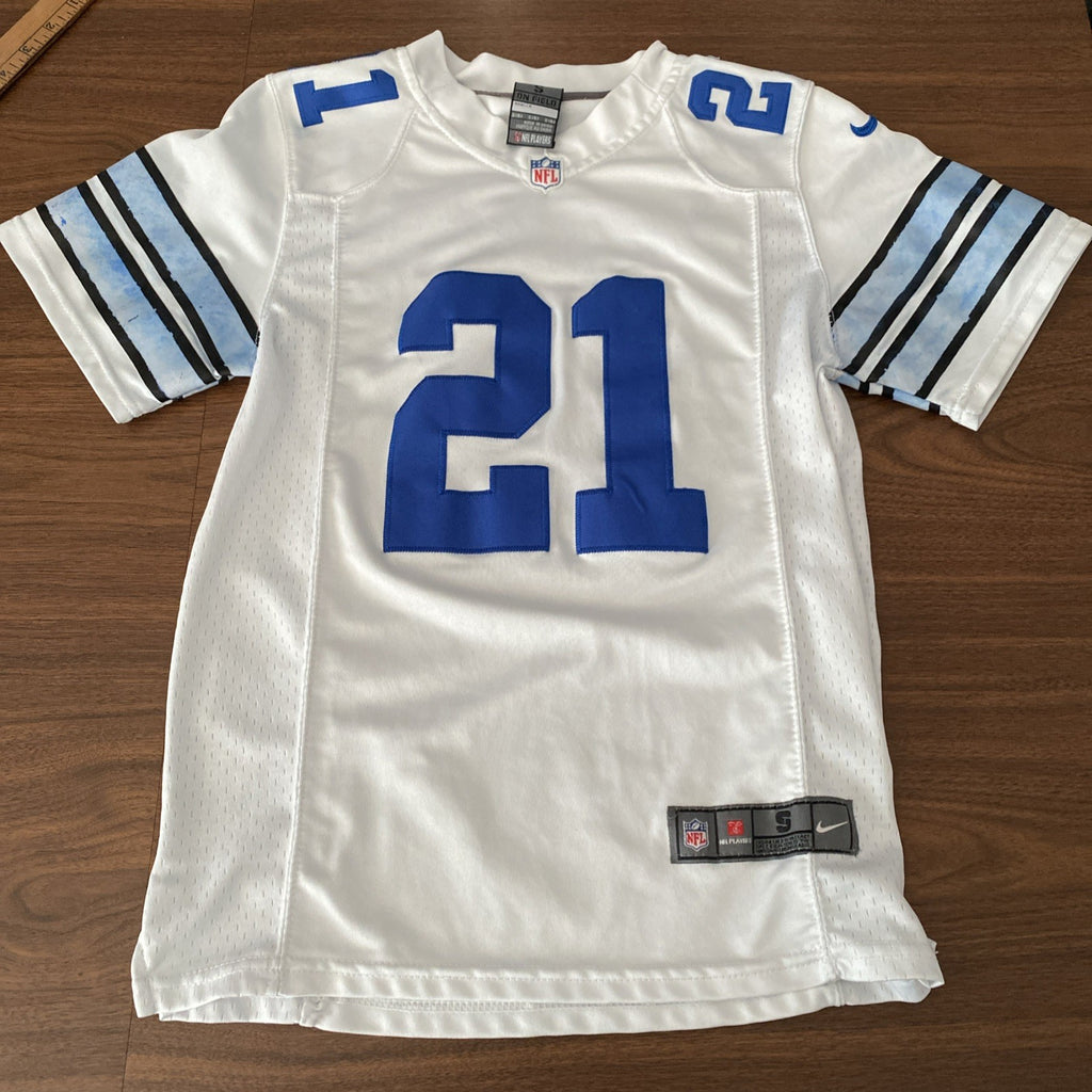 Ezekiel Elliott  White Jersey Nike On Field Kids S Dallas Cowboys Jersey