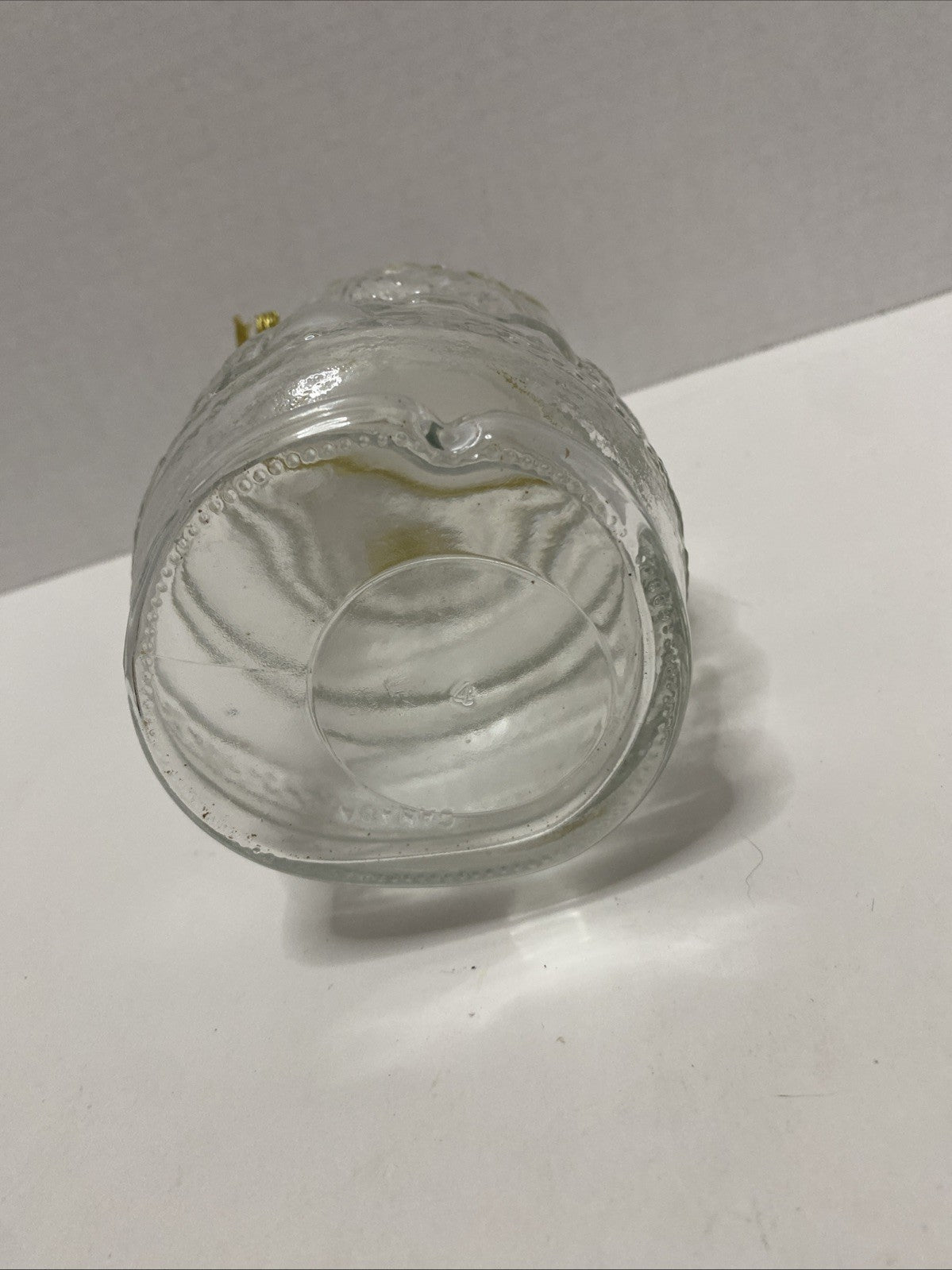 VTG Libbey Canada  Santa Claus Jar  Candy Poly Seal Glass Lid Holiday Rare