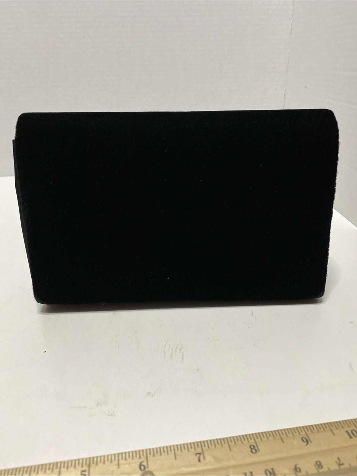 Black Sequin Satin Crossbody Evening Bag Crossbody Purse 8.5” X 5.5”