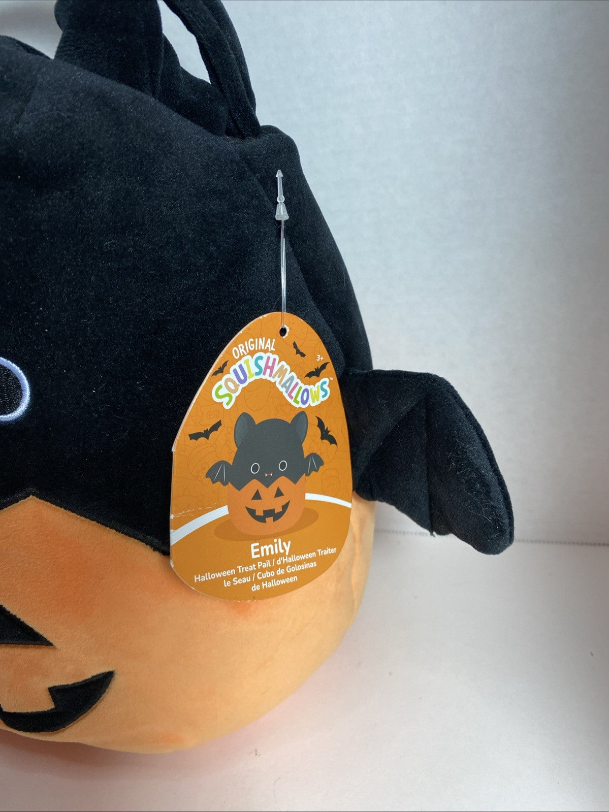 Squishmallows Emily the Bat in Pumpkin Halloween 10" Stuffed Plush-RARE W TAGS