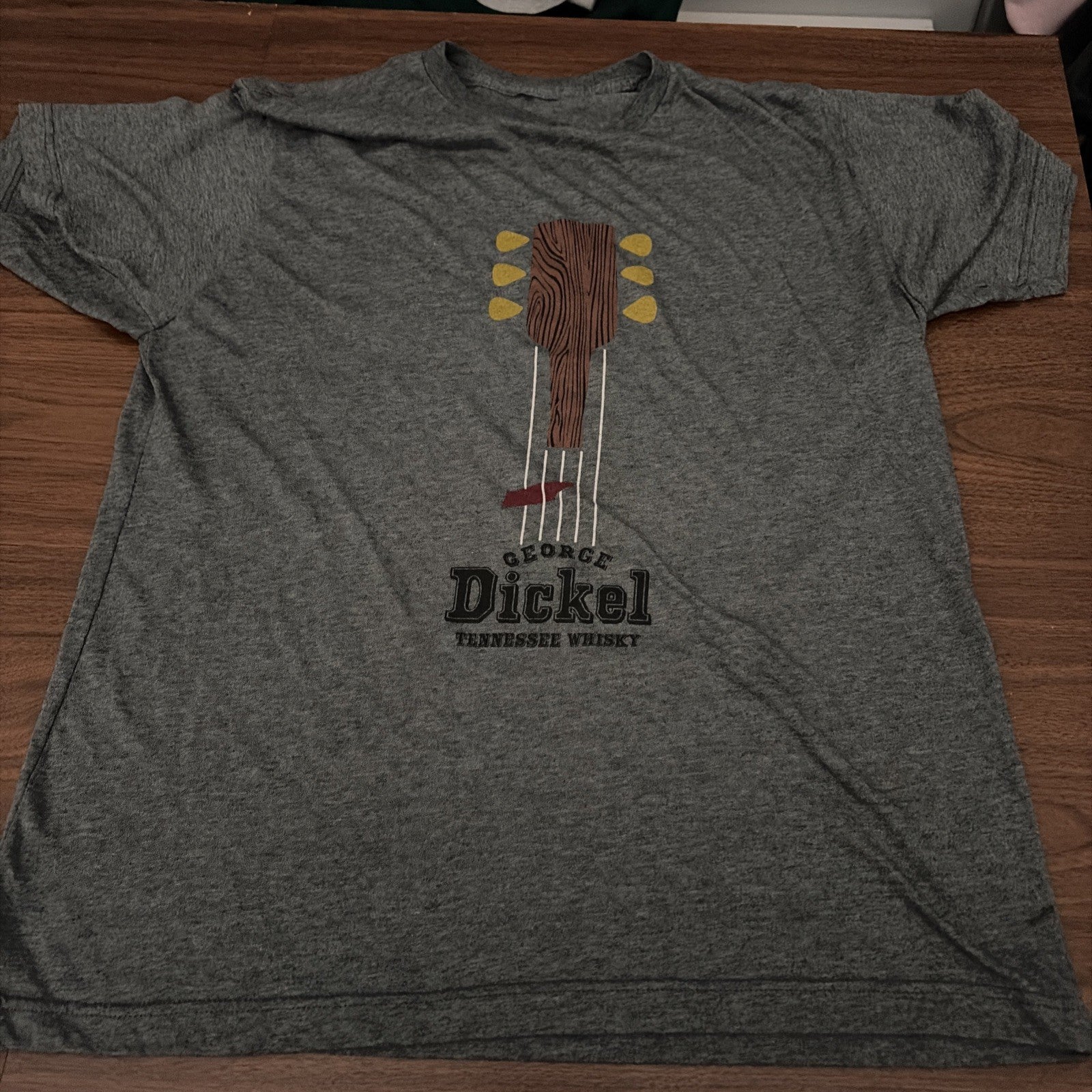 George Dickel Tennessee Whiskey Men’s Large Short Sleeve T-Shirt Gray