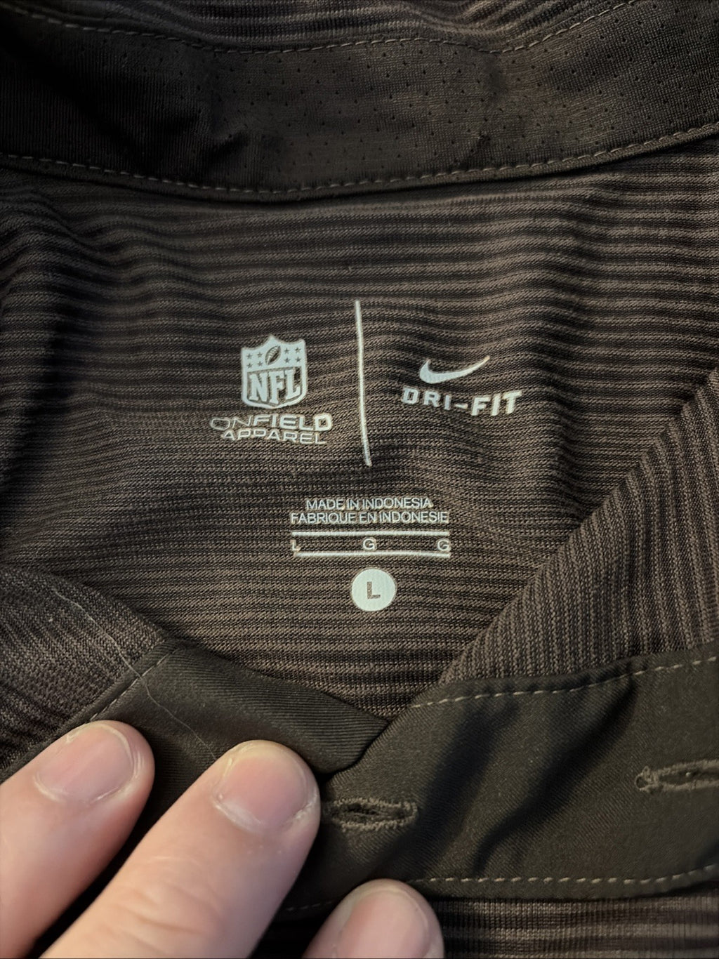 Nike Dry Fit Nfl On Field Apparel Cleveland Browns Men’s Short Sleeve Size Large