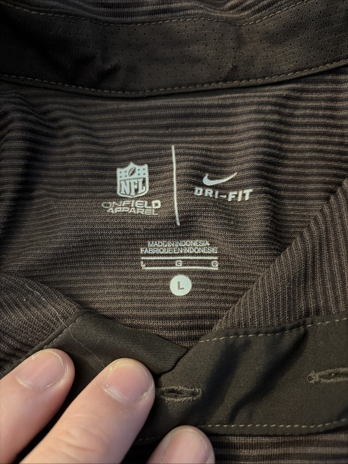 Nike Dry Fit Nfl On Field Apparel Cleveland Browns Men’s Short Sleeve Size Large