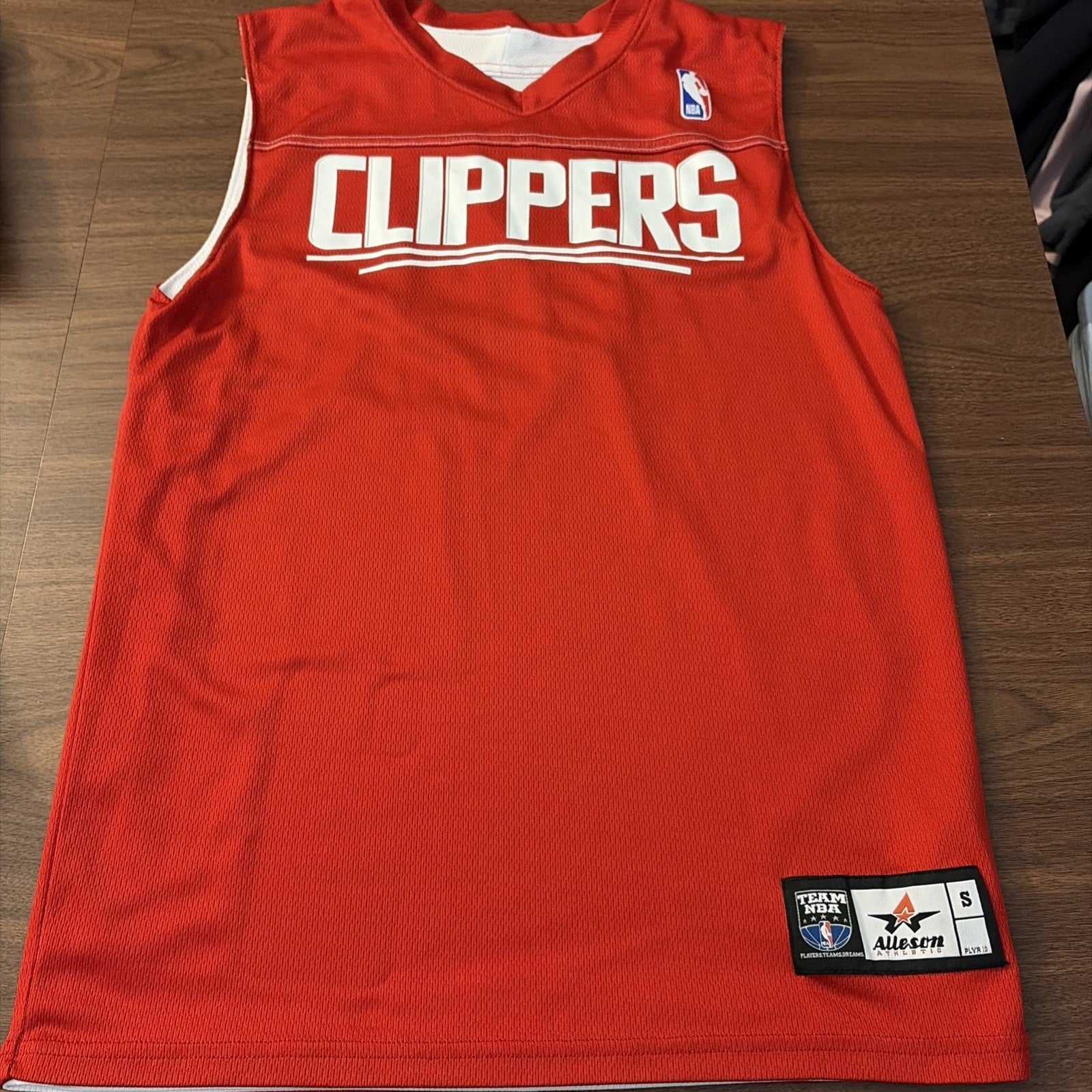 Men’s Small Kawhi Leonard Clippers Basketball Reversible Jersey #2 Red White
