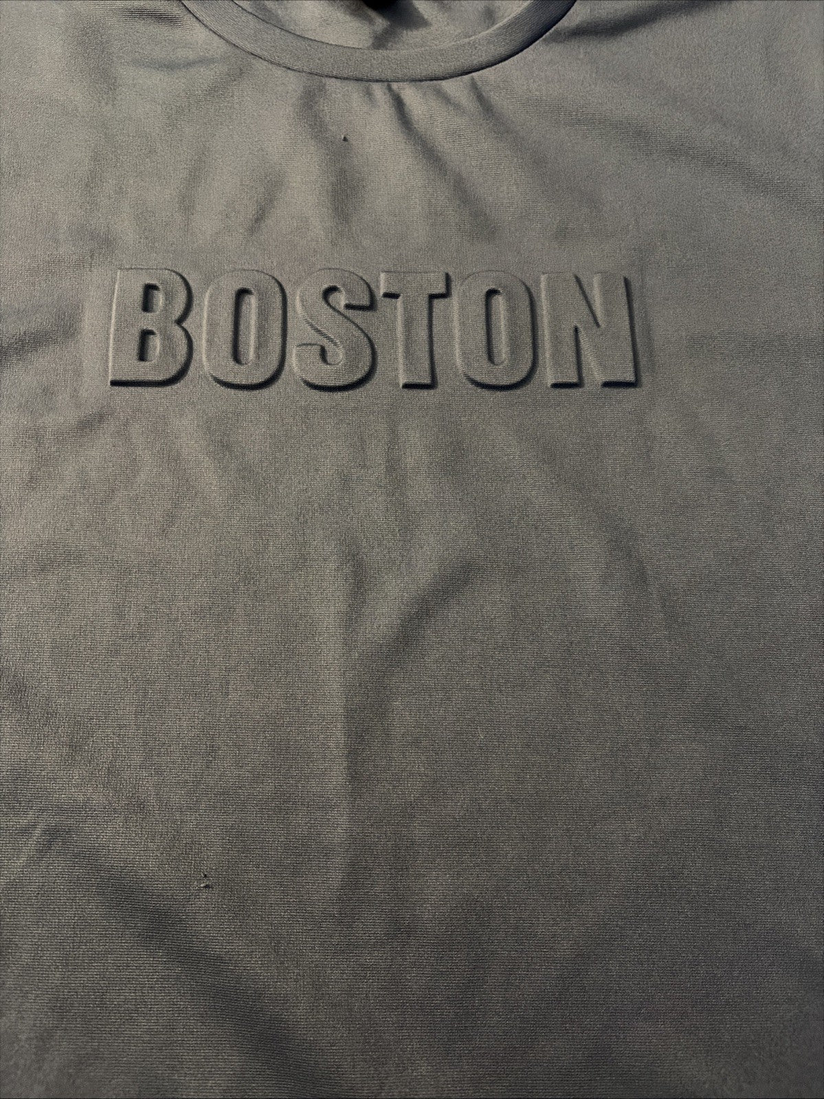 Shein Short Sleeve T-Shirt Boston Impression Shirt Grey Men’s XL Grey