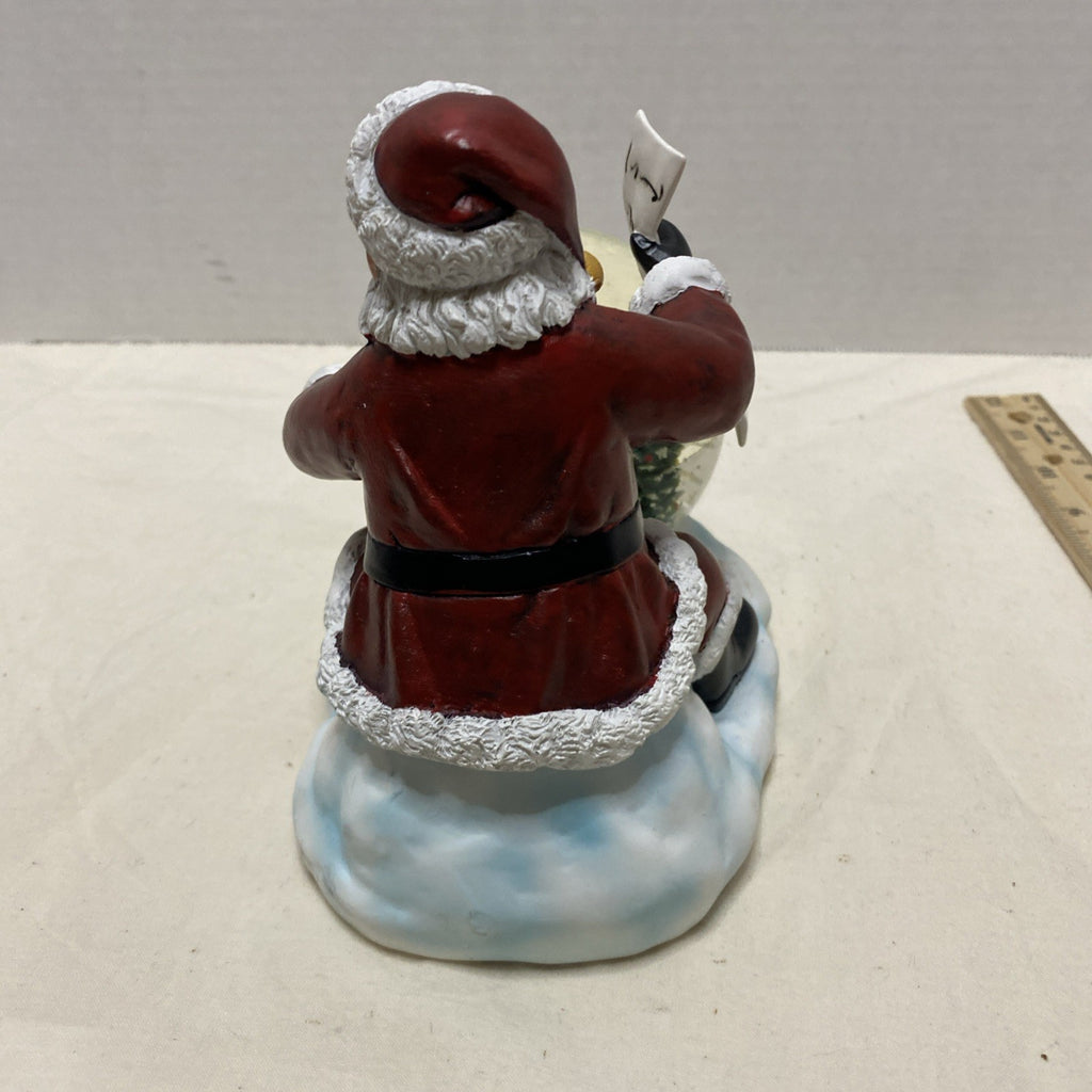 VTG Cracker Barrel Santa Water Globe LED Light Up Christmas Battery Operated NOS