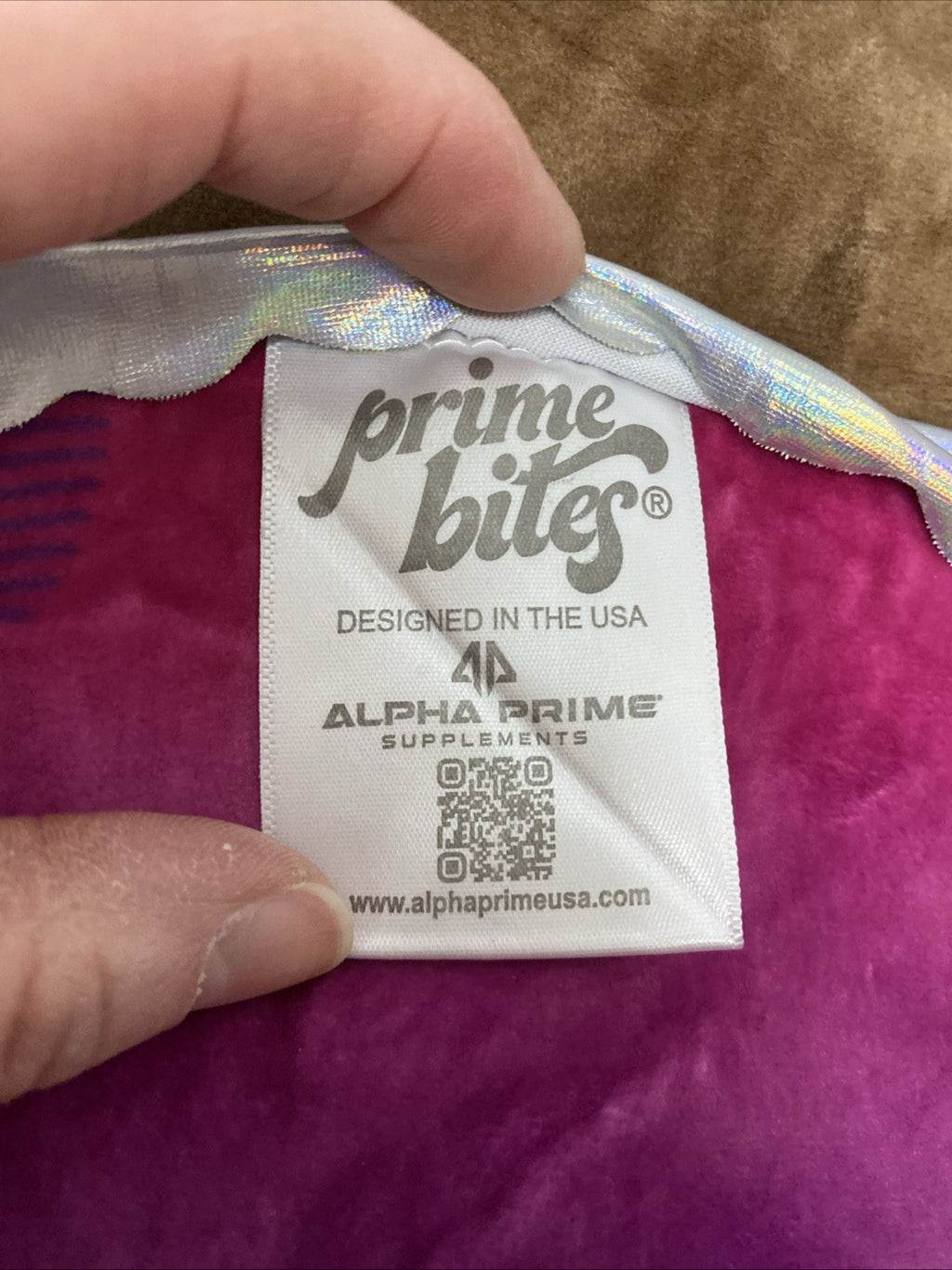 Alpha Prime Bites Protein Brownie Stuffed Plush Toy