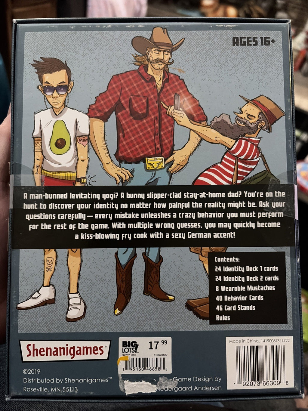 Shenanigames Card Games Game Mistaken Identity Ages 16+ Open  Complete
