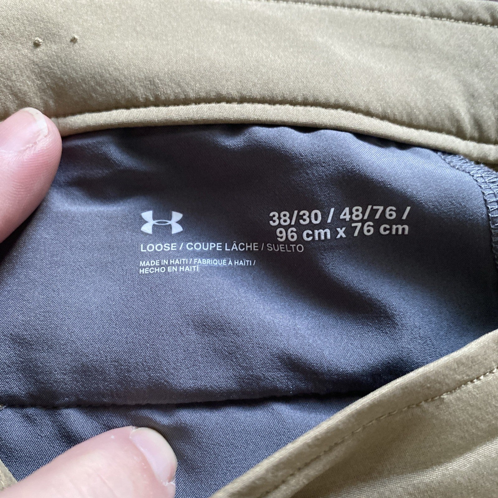 Under Armour 38x30 Brown Golf Mens Dress Pants Free Shipping