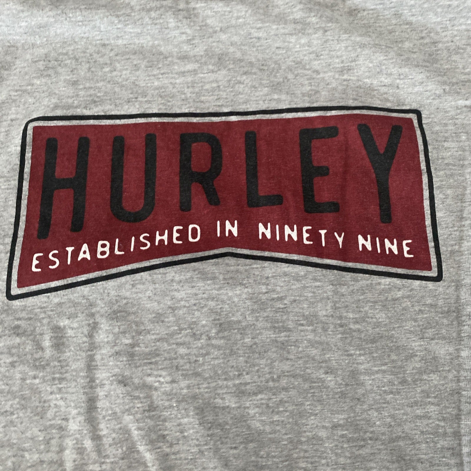 Hurley Men's Short Sleeve Classic Crew Neck Graphic T-Shirt L free shipping