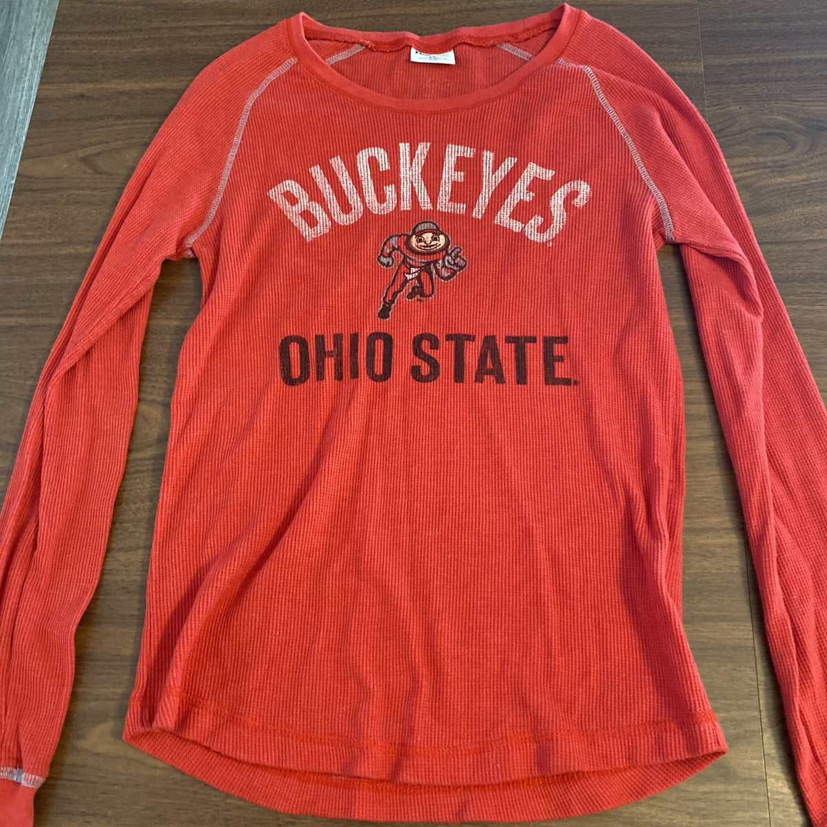 NCAA Ohio State buckeyes youth 12 14 long sleeve red thermal
