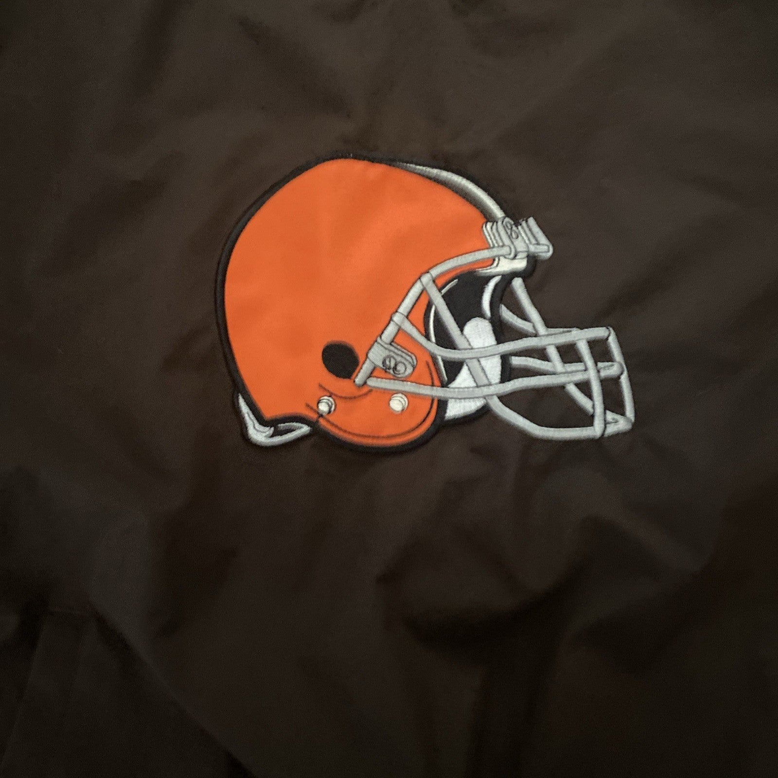 Cleveland Browns NFL V Neck Pullover Windbreaker Mens XL Pullover Side Zip