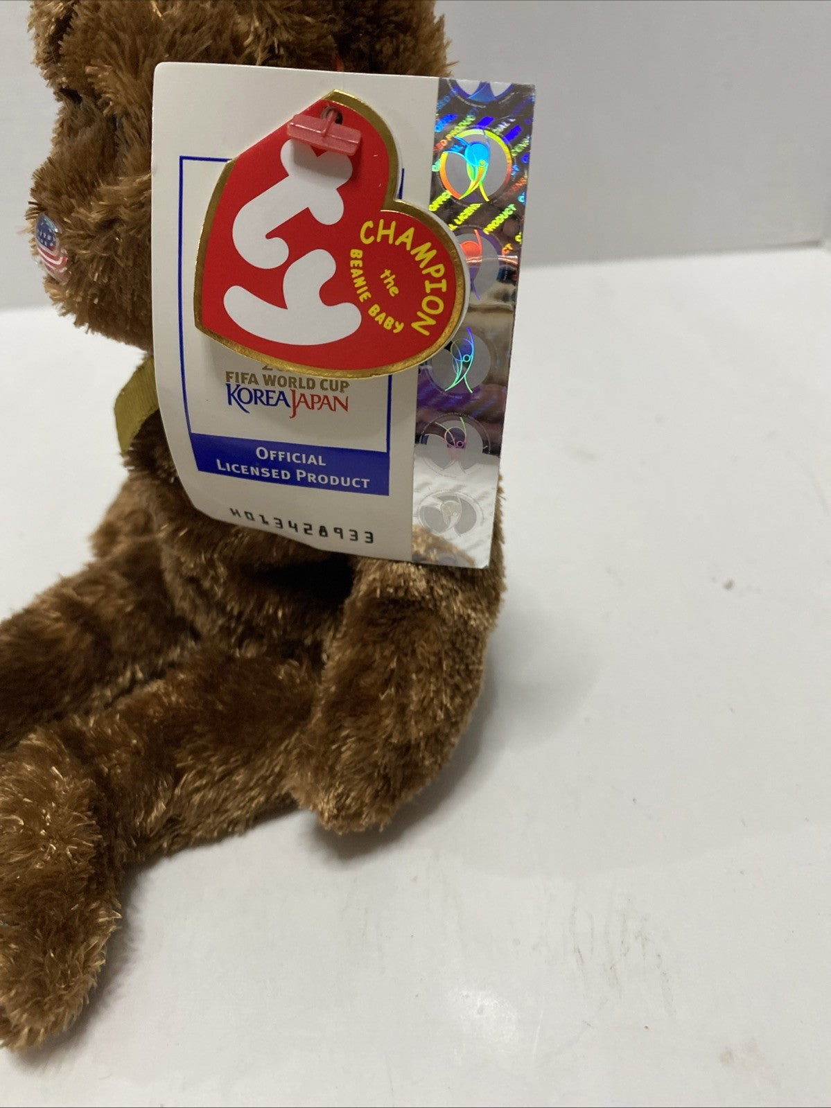 Beanie baby CHAMPION Bear/2002 FIFA World cup-USA