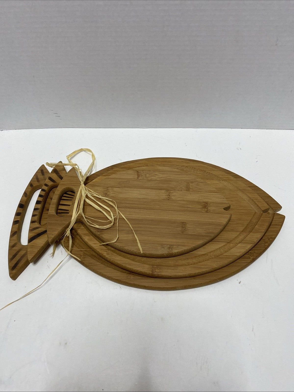 Fish Shaped Bamboo Serving Tray Platter Charcuterie/cutting Board - 3 Sizes