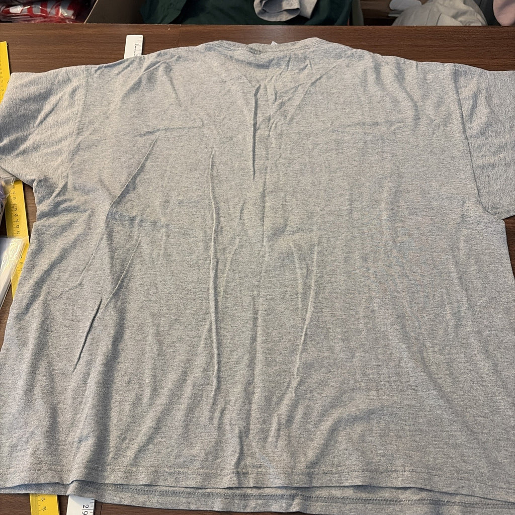 Men’s 2XL University Of Michigan Wolverine Short Sleeve Gray T-Shirt