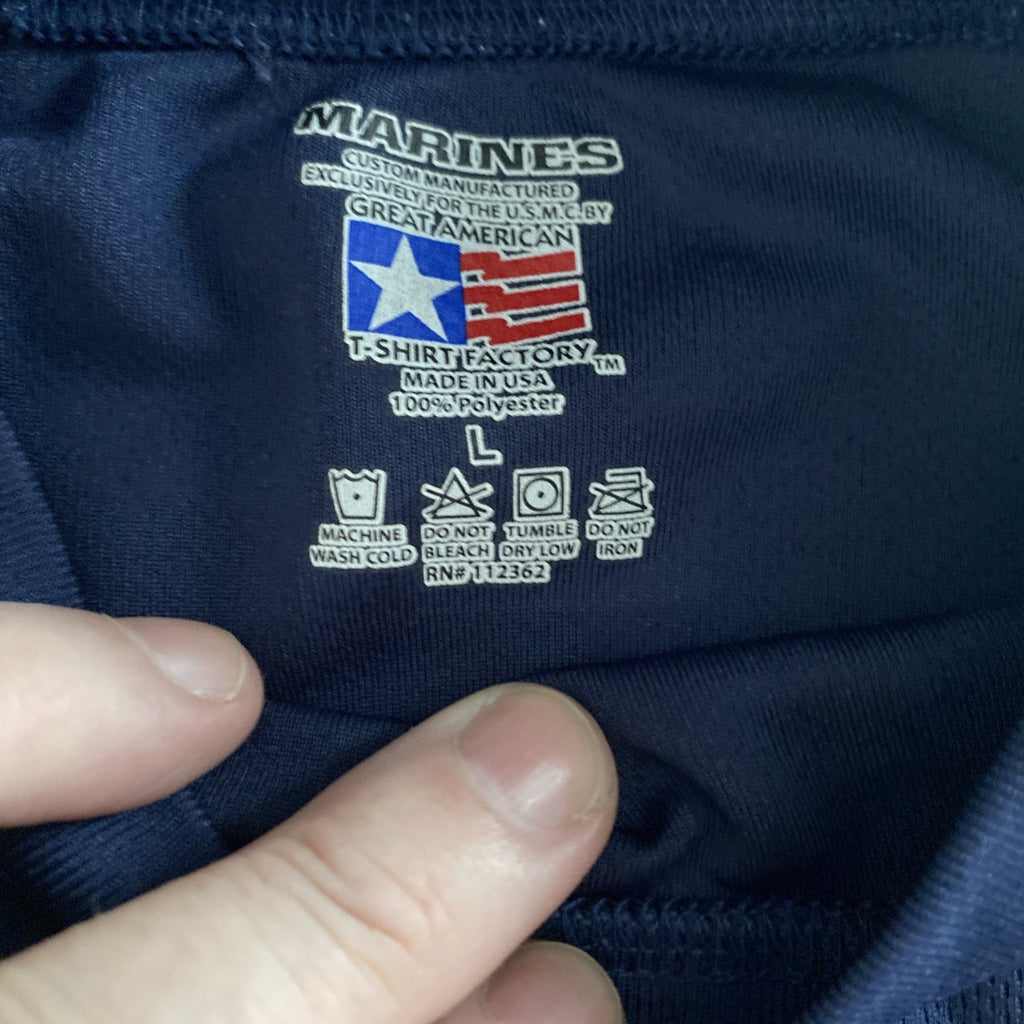 Marines Large Navy T-Shirt