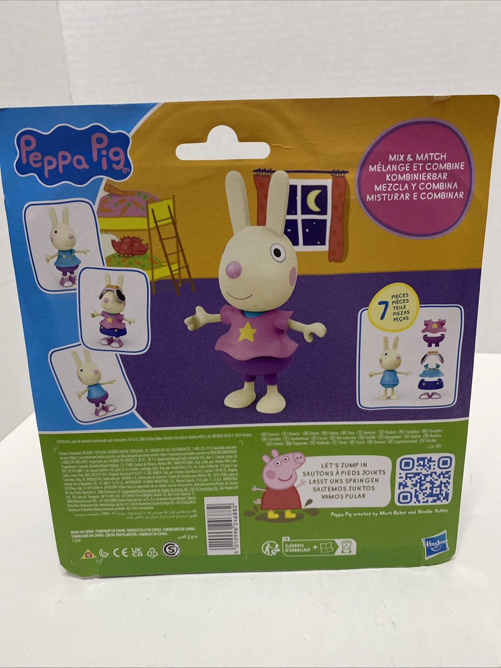 Peppa Pig--Rebecca Rabbit Dress Up Set 7 Pc. New in Package
