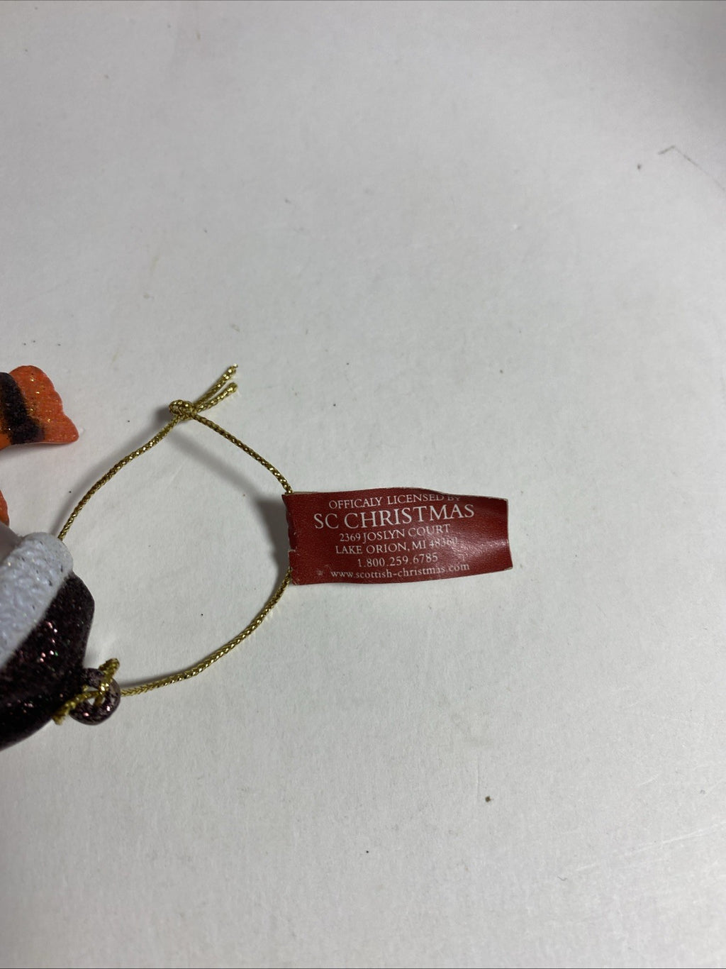 Cleveland Browns STRIPED ACRYLIC SNOWMAN FOOTBALL ORNAMENT NFL 3"