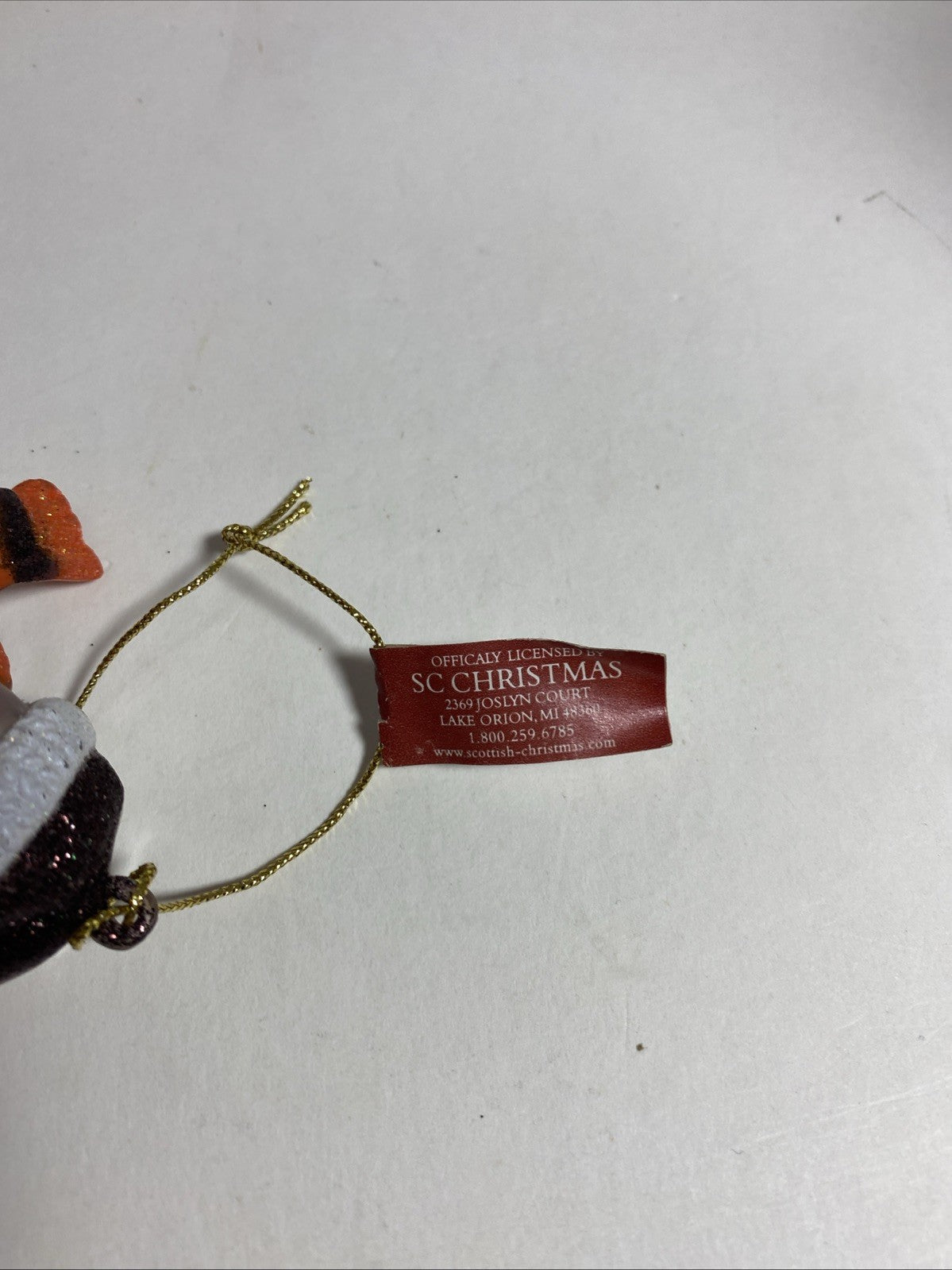 Cleveland Browns STRIPED ACRYLIC SNOWMAN FOOTBALL ORNAMENT NFL 3"