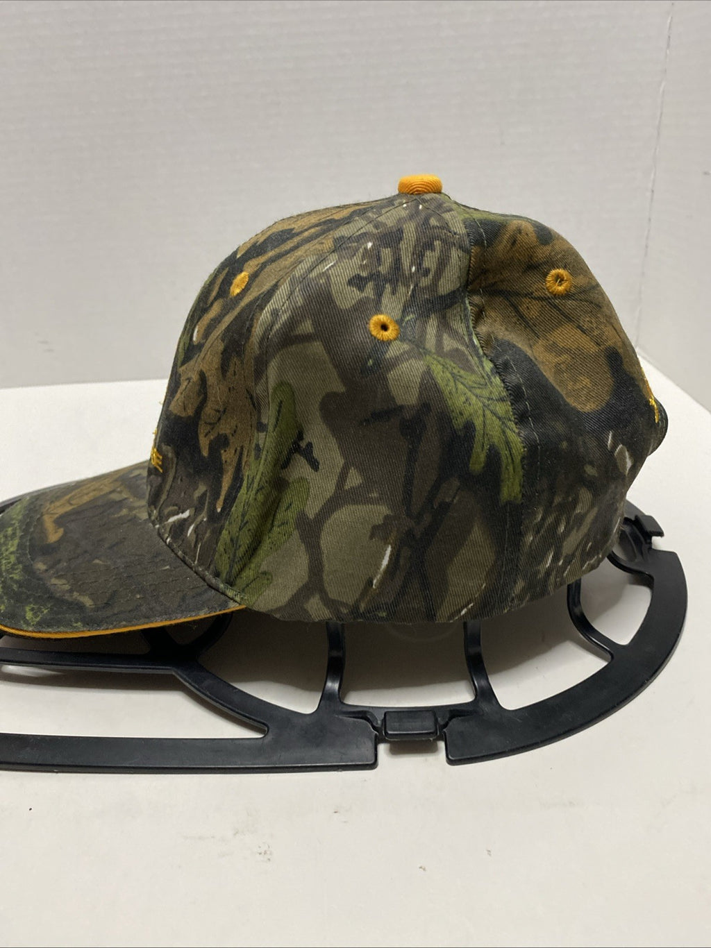 Vintage John Deere Hat Cap Strapback Camo Embroidered Wool Blend 90s Y2K