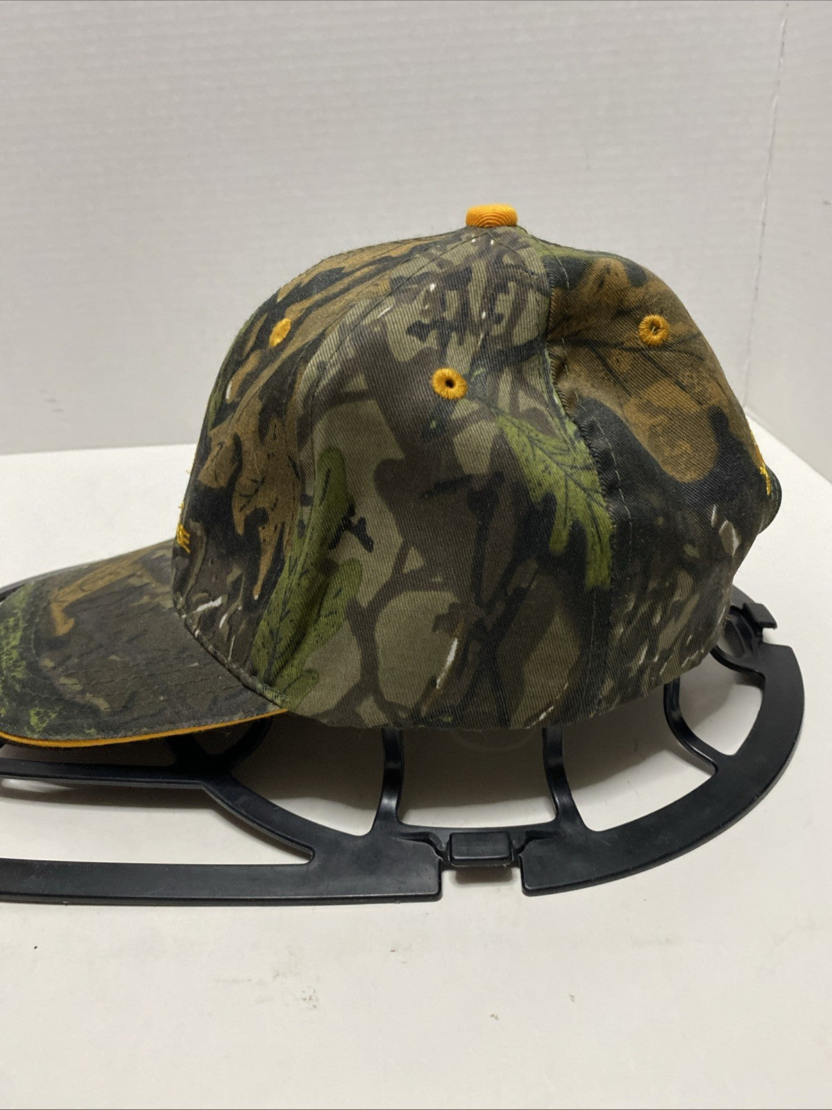 Vintage John Deere Hat Cap Strapback Camo Embroidered Wool Blend 90s Y2K