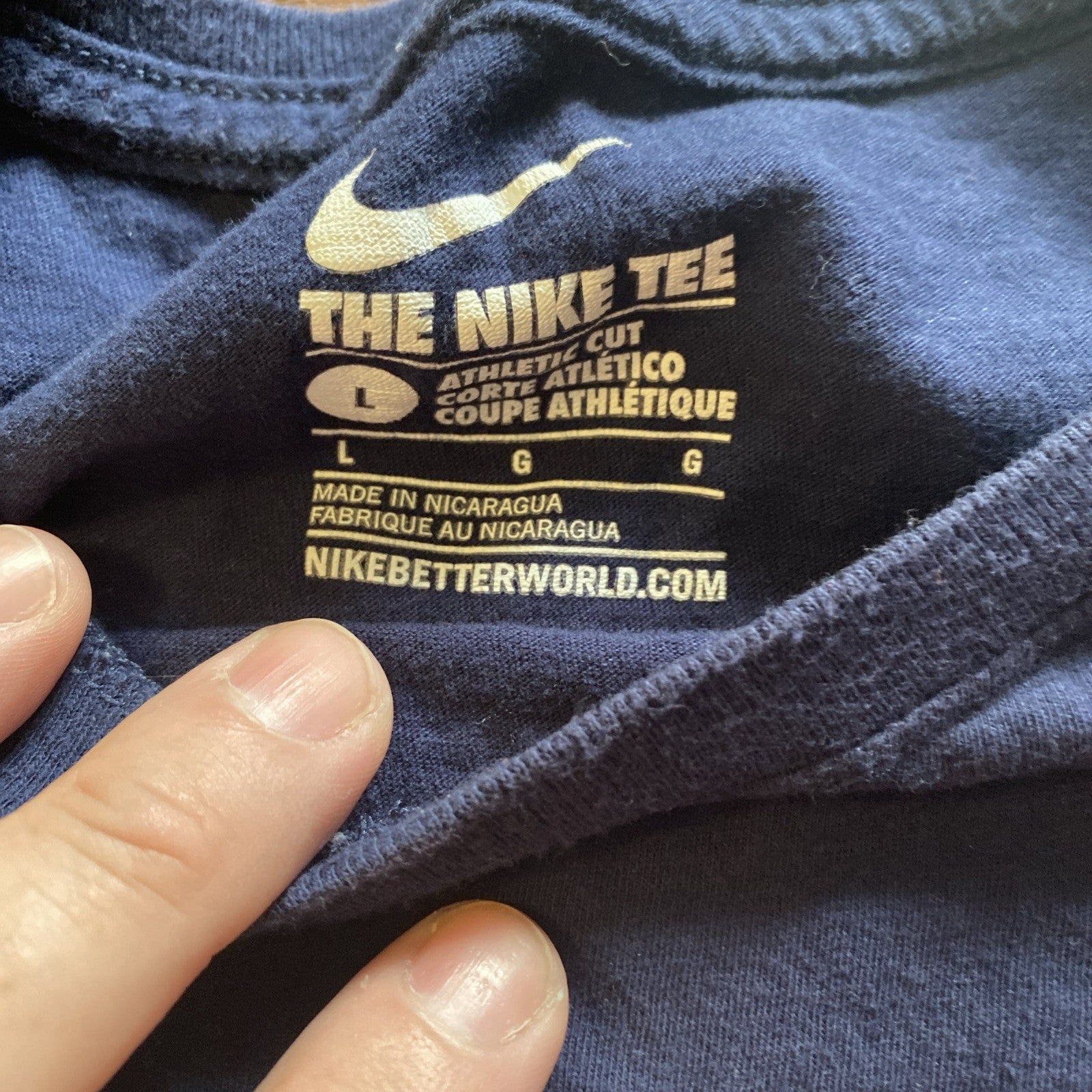 Cleveland Indians Windians Nike Mens Shirt Size Large MLB Athletic Cut Baseball