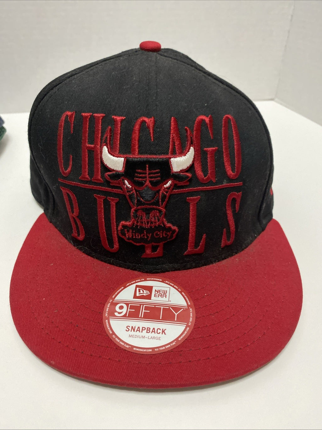 Chicago Bulls Windy City New Era 9 Fifty Hardwood Classics Snapback Hat Cap M/L