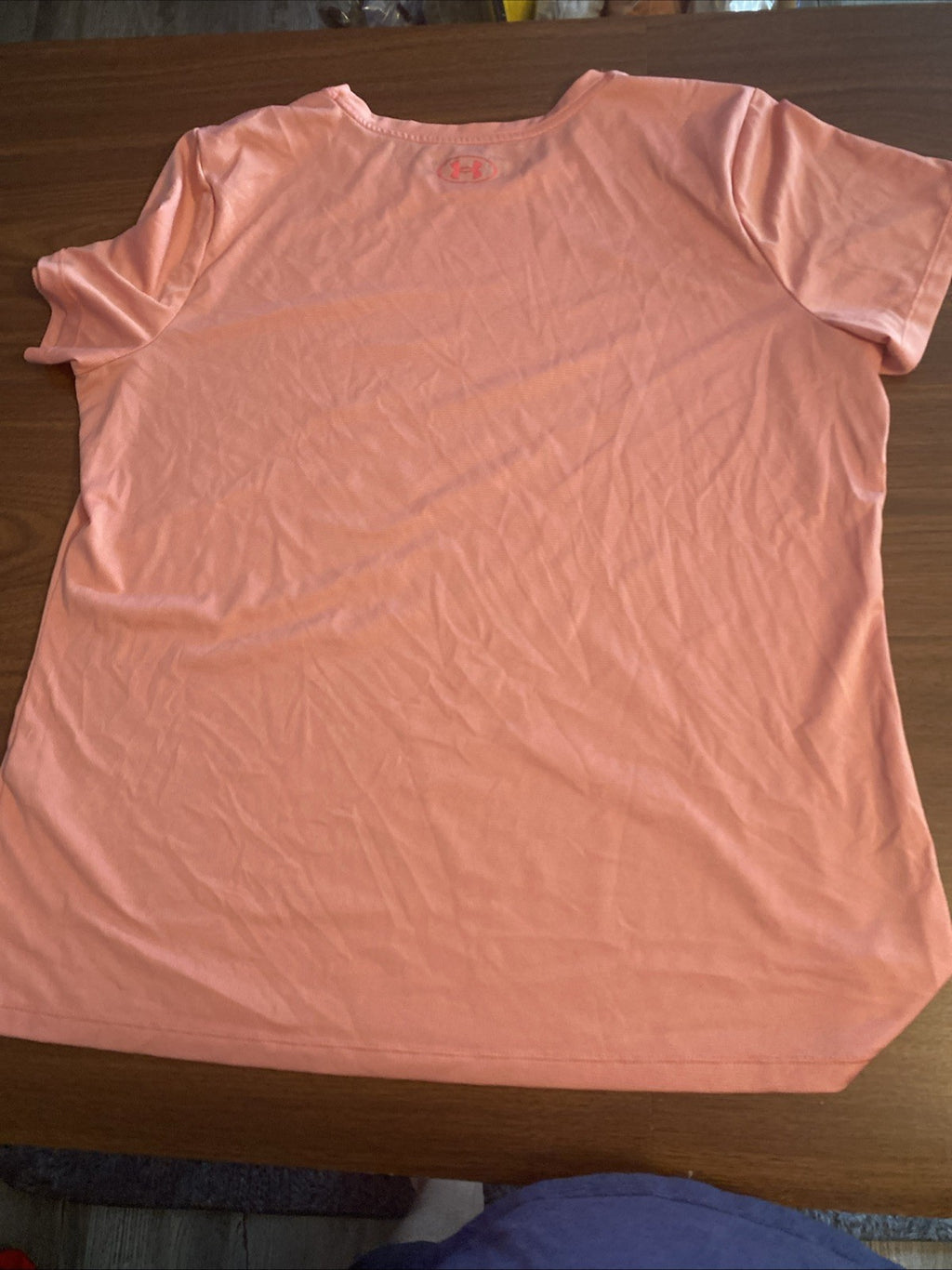 Under Armour Shirt Womens Large Orange Athletic Casual Training Outdoors Ladies
