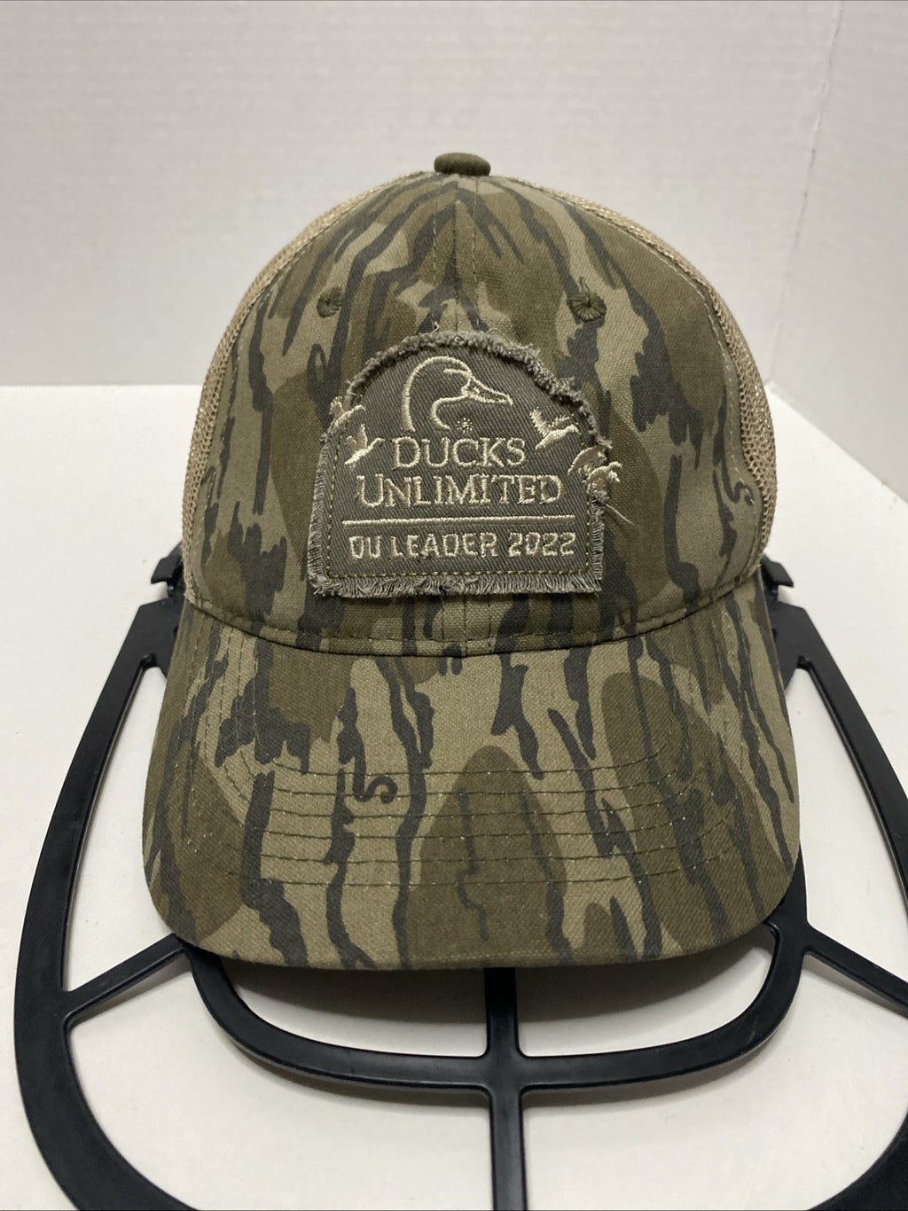 Ducks Unlimited Mesh SnapBack Trucker Cap Hat Olive Green Camouflage Adjustable
