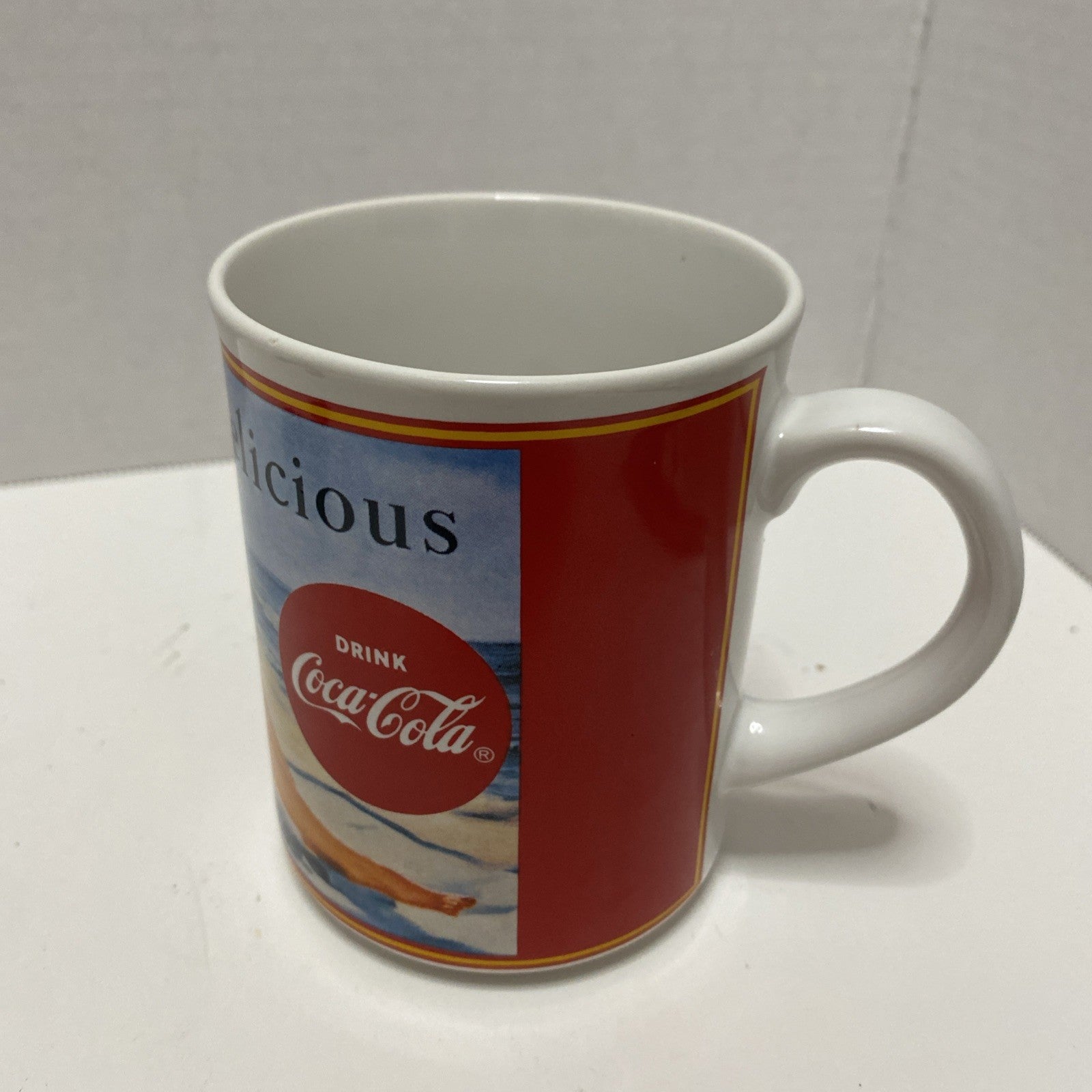 Coca Cola Vintage 1987 Coca Cola Coffee Mug "Through The Years 1946” Delicious