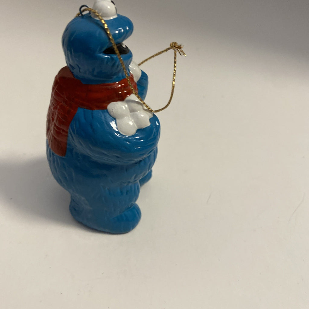 1987 VTG Ceramic Sesame Street Cookie Monster Ornament Muppets Jim Henson