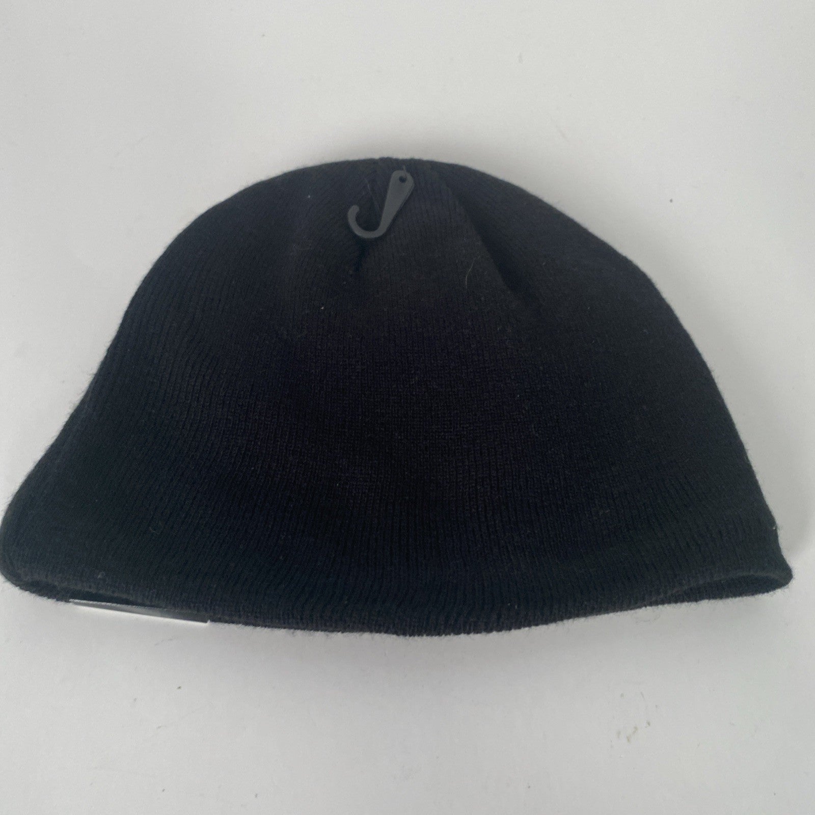 Van Heusen Mens Fleece Lined Solid Black Knit Beanies