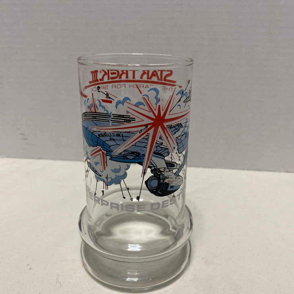 1984 Star Trek Search For Spock Taco Bell Enterprise Destroyed Collector Glass