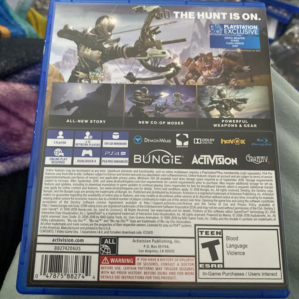 Destiny 2 Forsaken Legendary Collection PlayStation 4 Brand New Factory Sealed