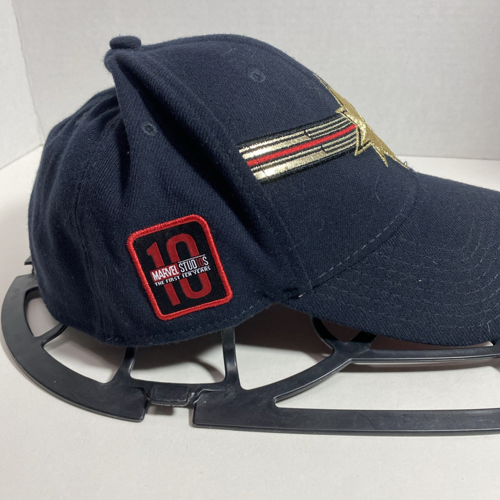 New Era 39Thirty Captain Marvel Studios 10 Years Hat Fitted One Size Stretch MCU