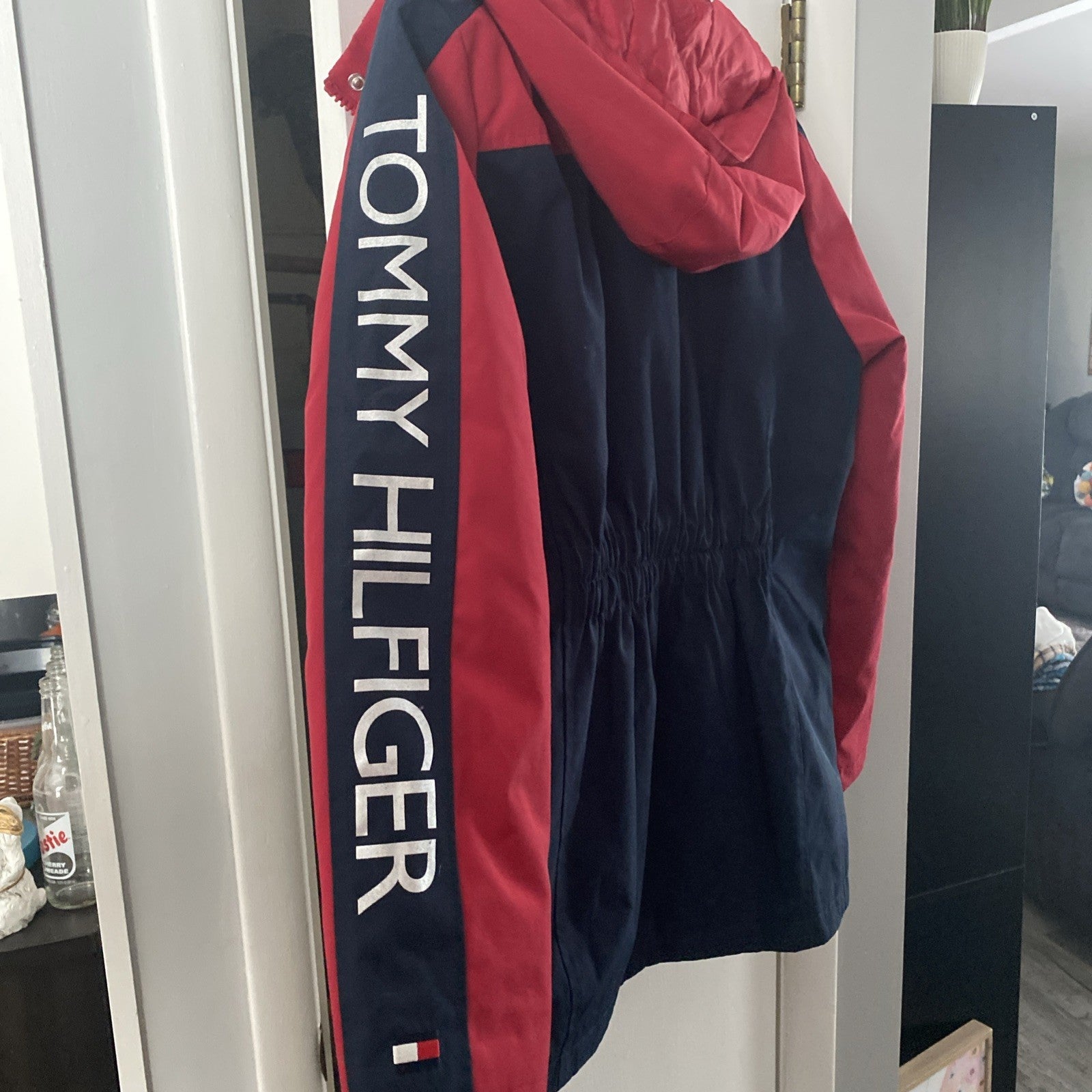 TOMMY HILFIGER Women's 3in1 All Weather System Jacket Navy/Red size Medium
