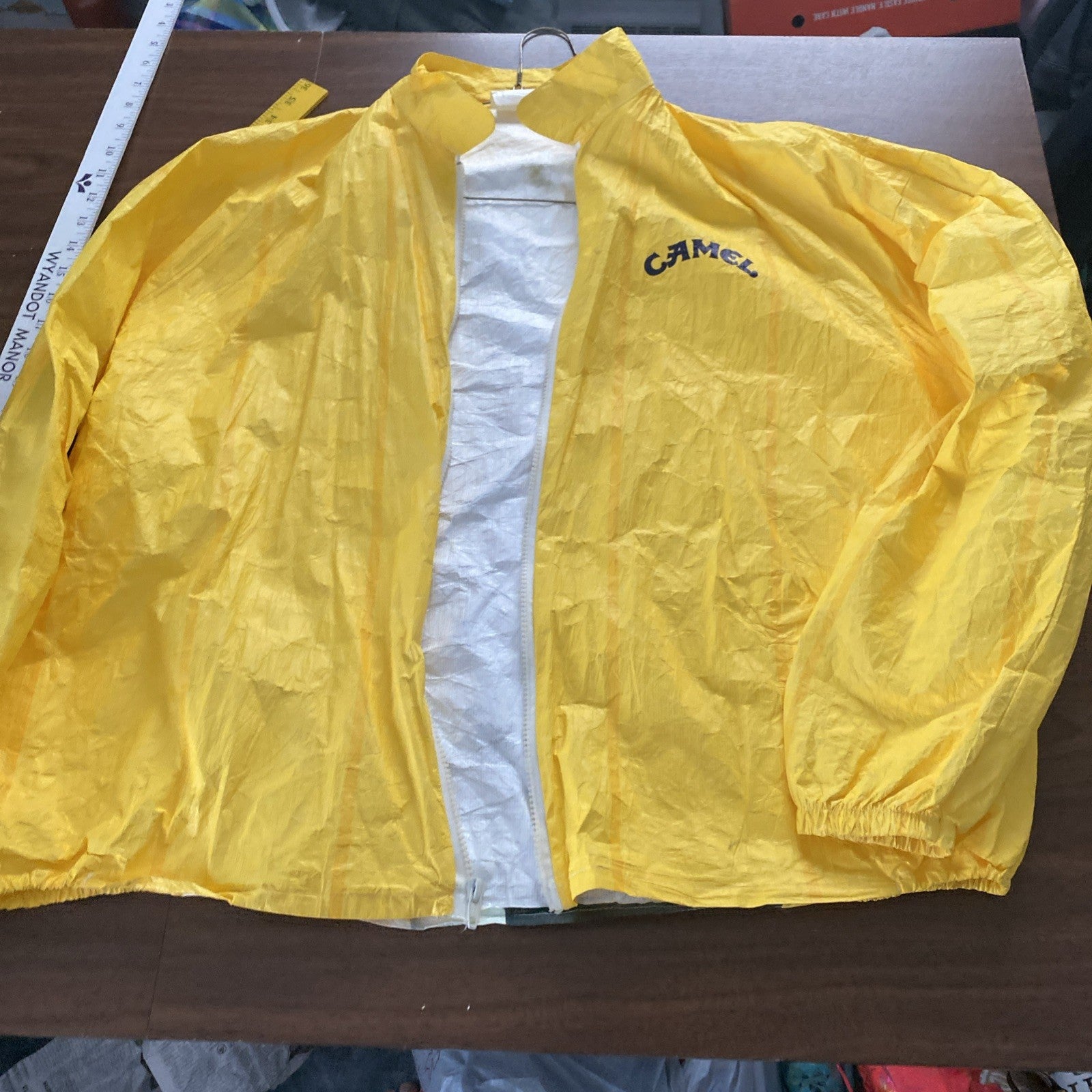 Vintage Camel Windbreaker Men Size XL Yellow Full Zip Blues Brothers 1992