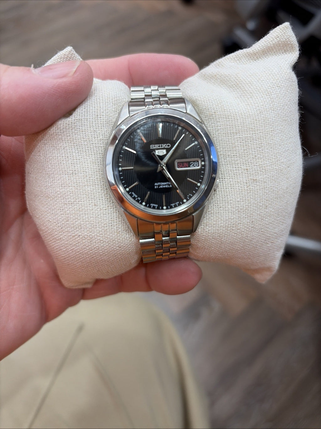 SEIKO 5 SNKL23 SNKL23J1 21 Jewels Automatic Japan Made 30m Stainless Steel