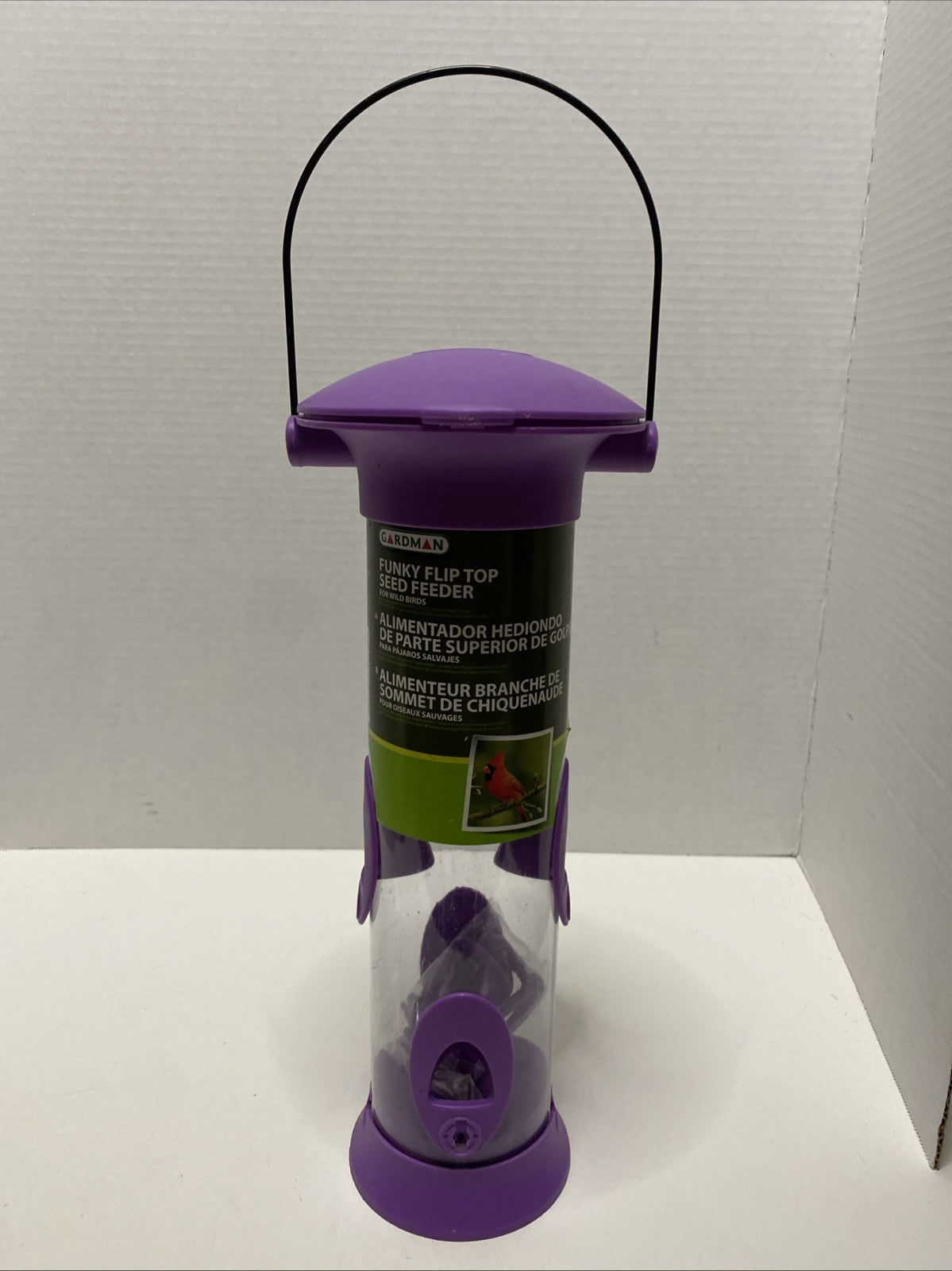 Gardman Funky Flip Top Seed Feeder-New
