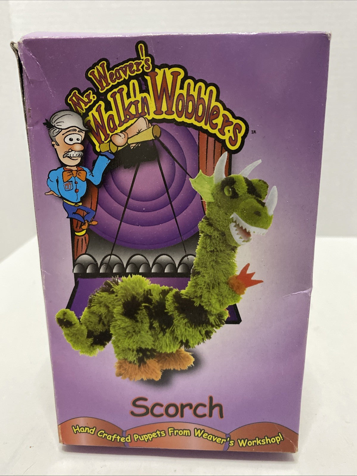 Mr. Weaver's Walkin Wobblers Wally Waddles Plush String Puppet “Scorch” Dragon